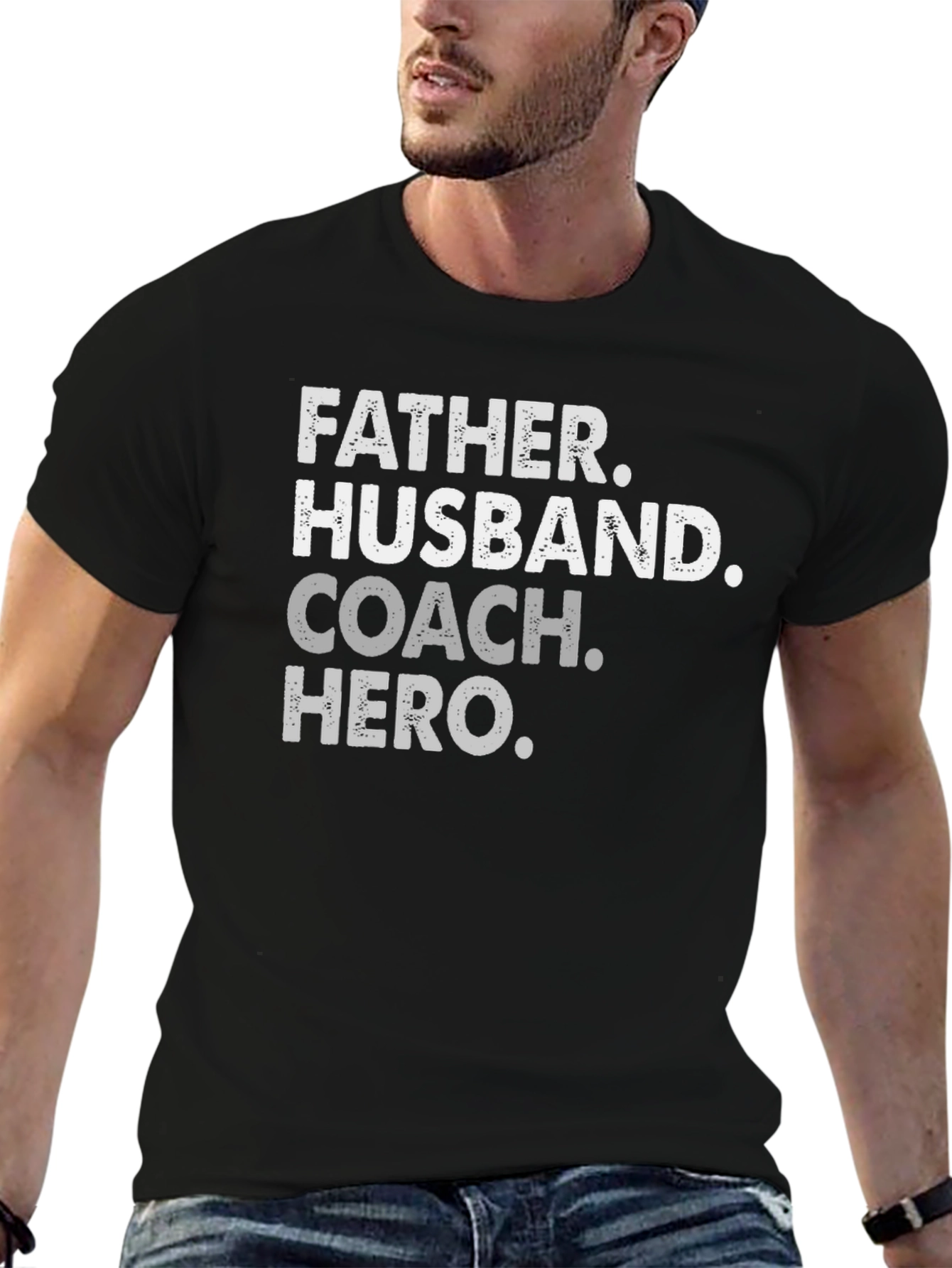 Father Husband Coach Hero T-Shirt