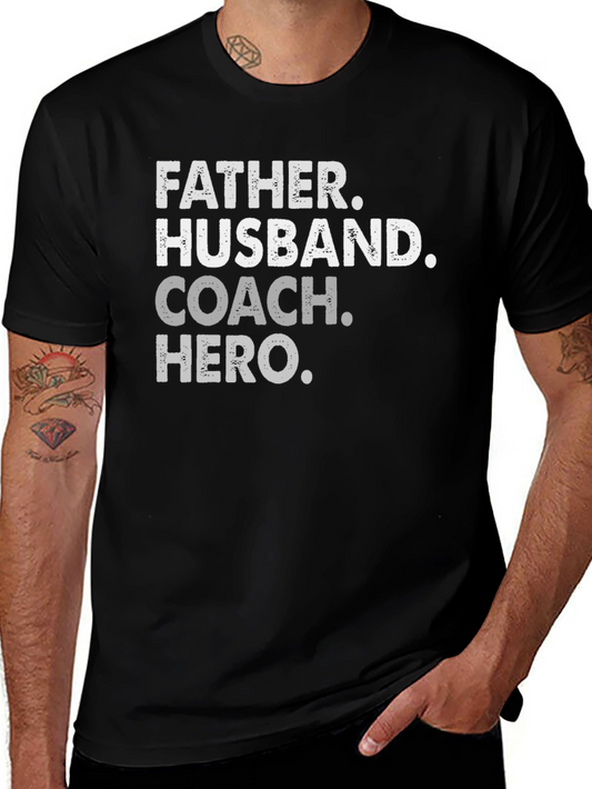 Father Husband Coach Hero T-Shirt