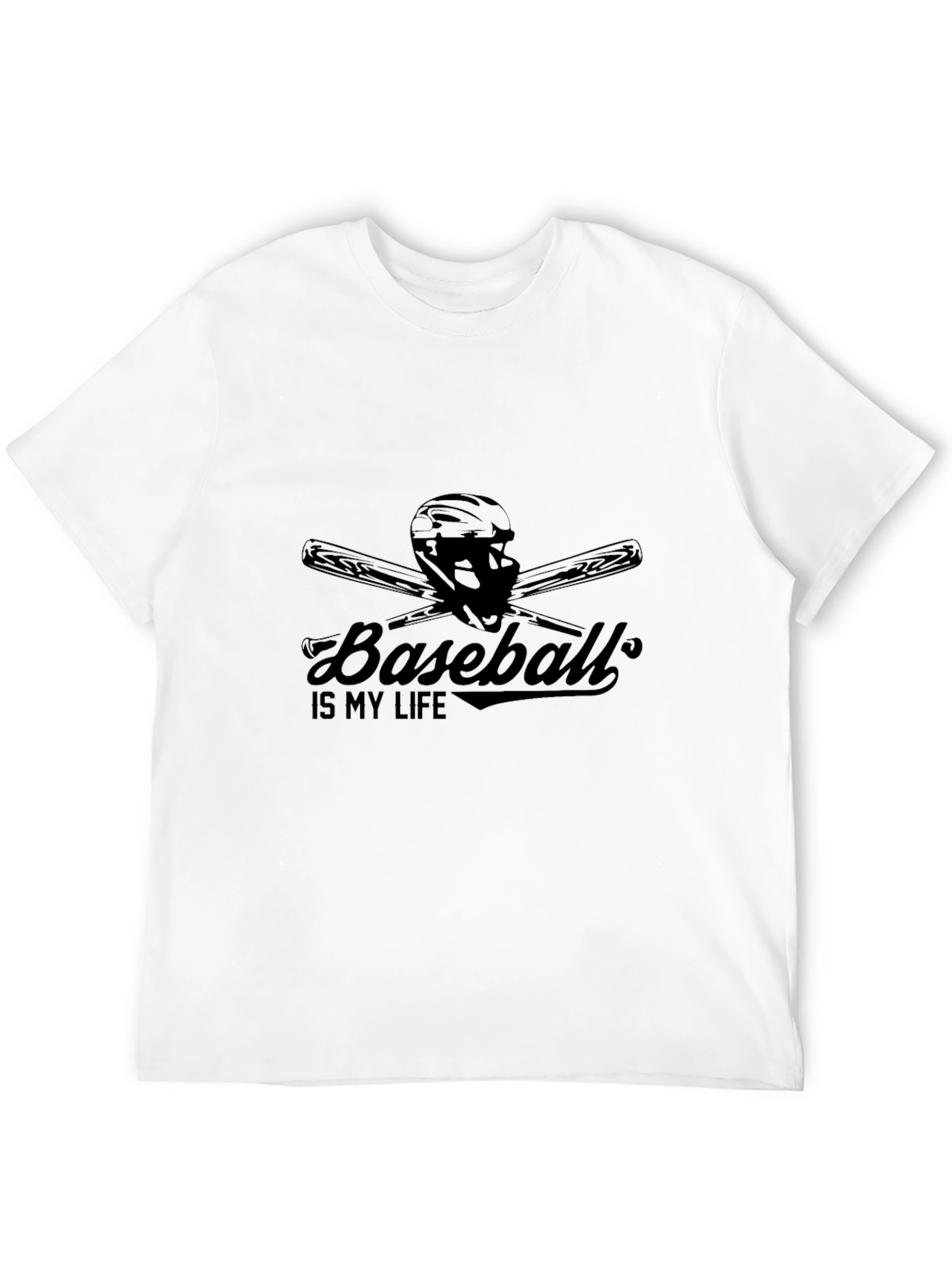 Baseball is My Life Black T-Shirt