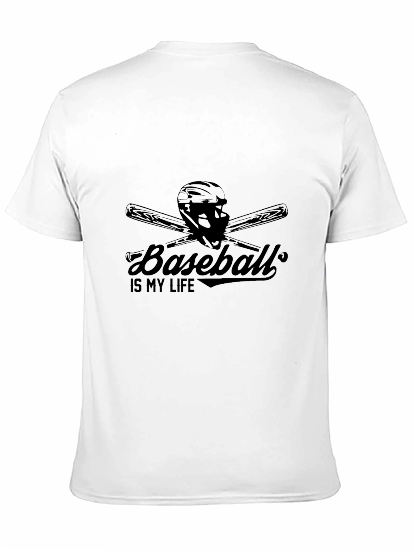 Baseball is My Life Black T-Shirt