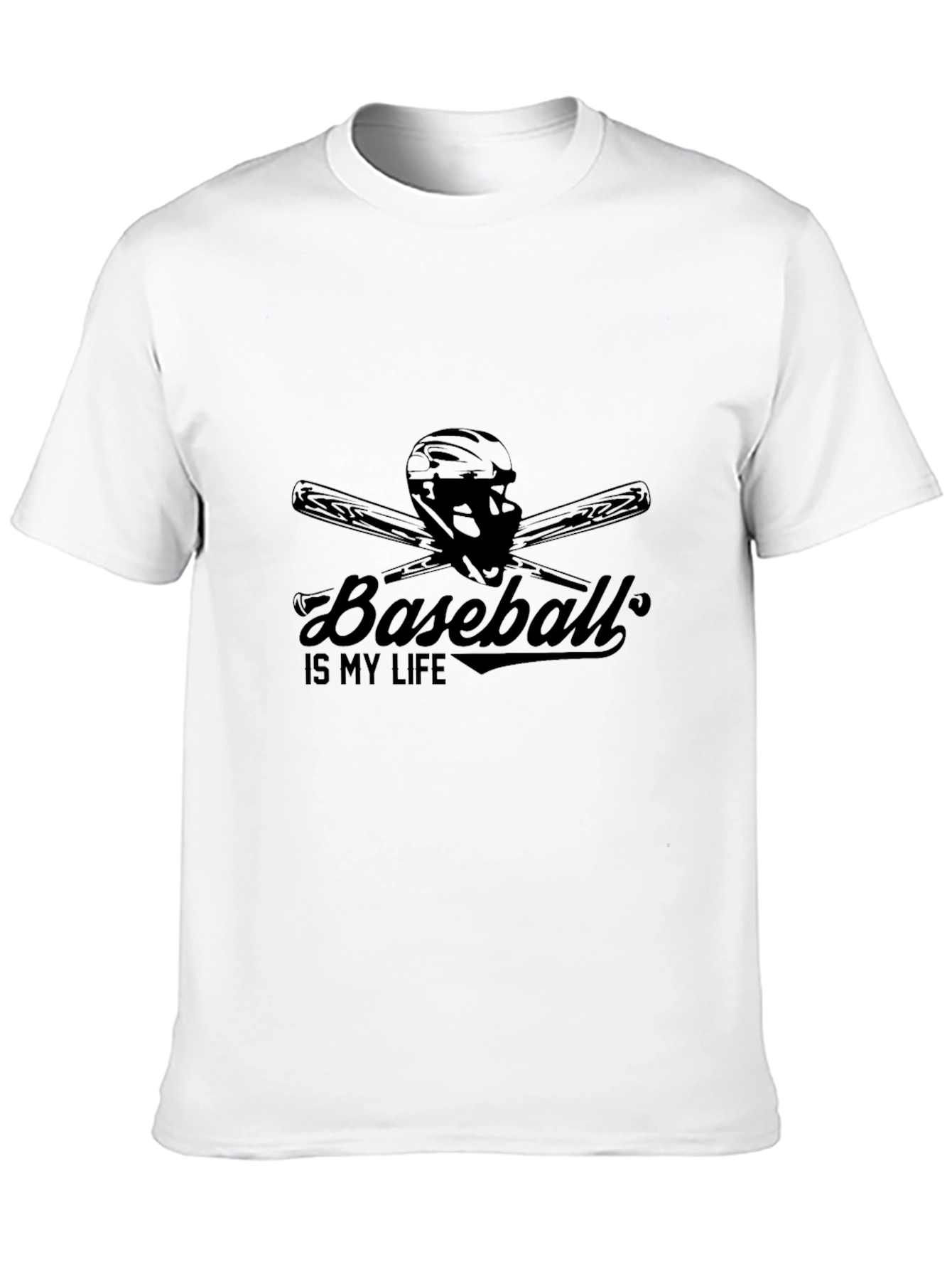Baseball is My Life Black T-Shirt