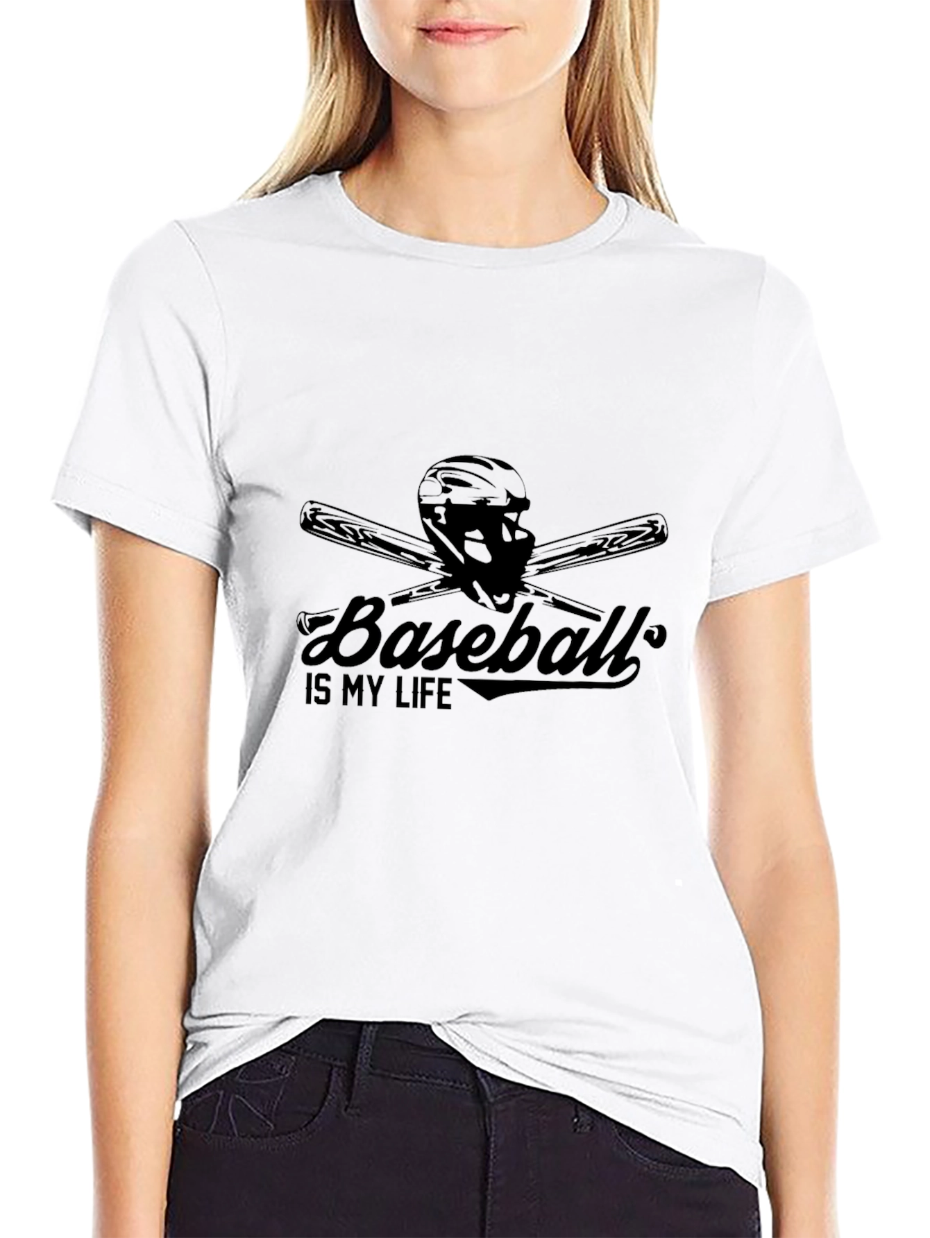 Baseball is My Life Black T-Shirt