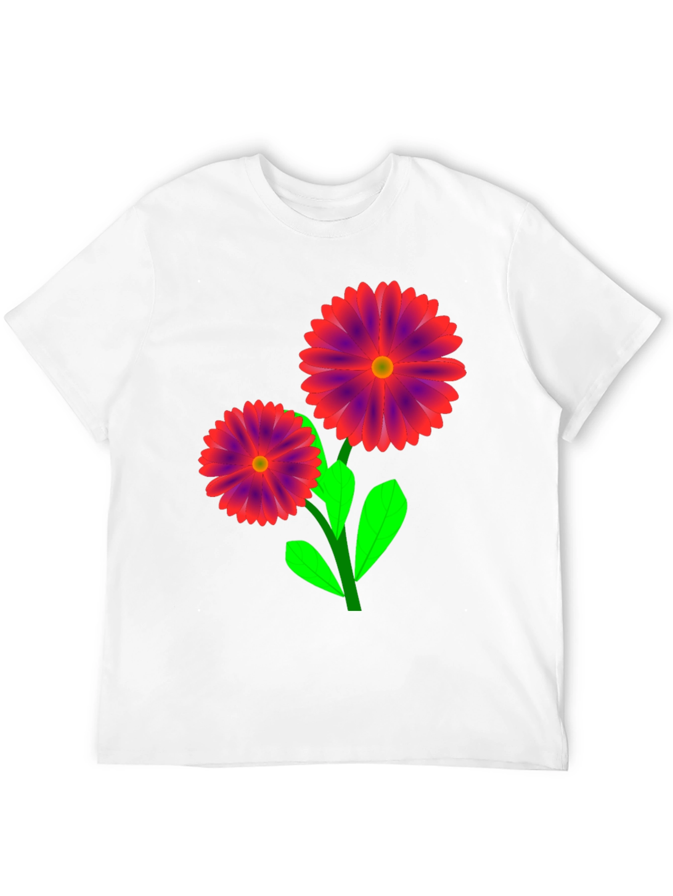 Floral Graphic Black T-Shirt