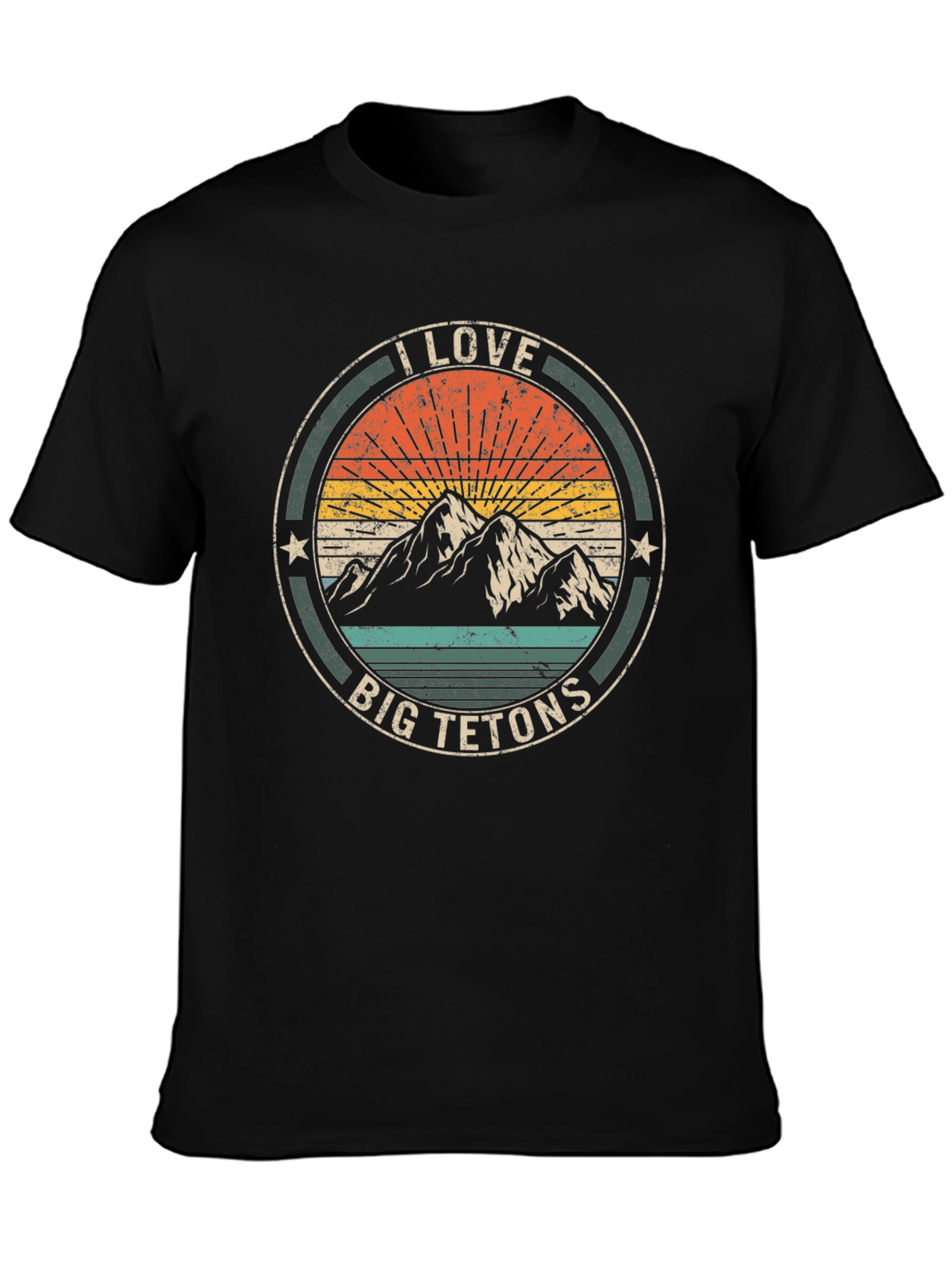I Love Big Tetons T-Shirt - Mountain Graphic Tee