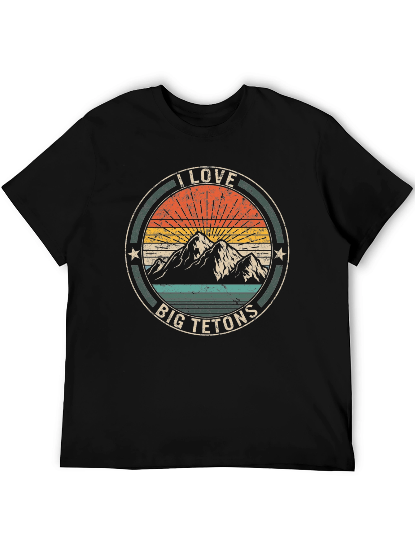 I Love Big Tetons T-Shirt - Mountain Graphic Tee