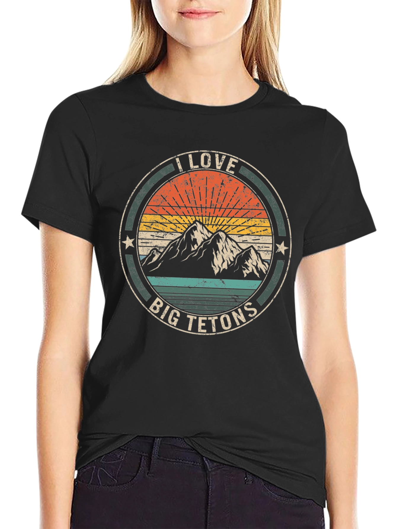 I Love Big Tetons T-Shirt - Mountain Graphic Tee