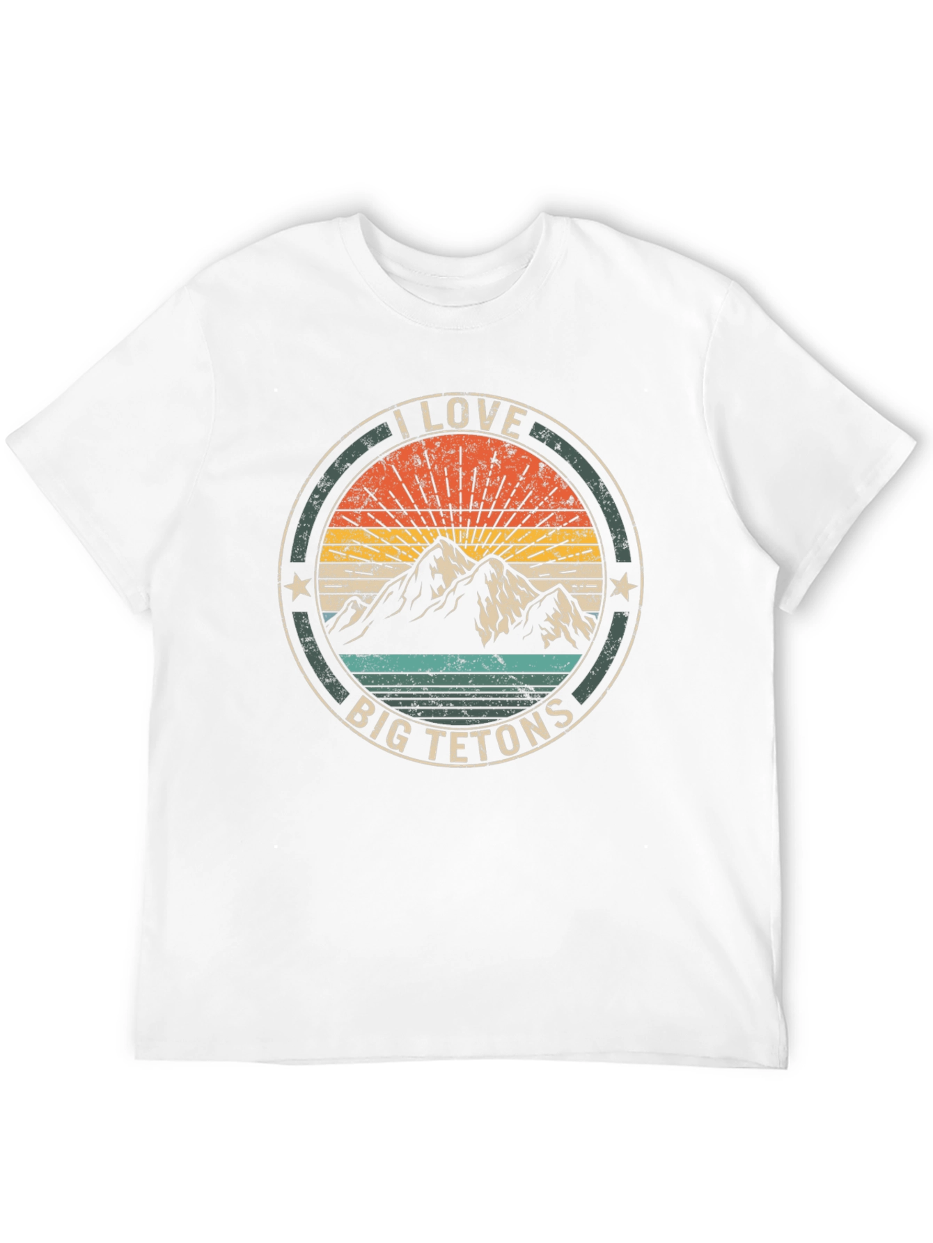 I Love Big Tetons T-Shirt - Mountain Graphic Tee