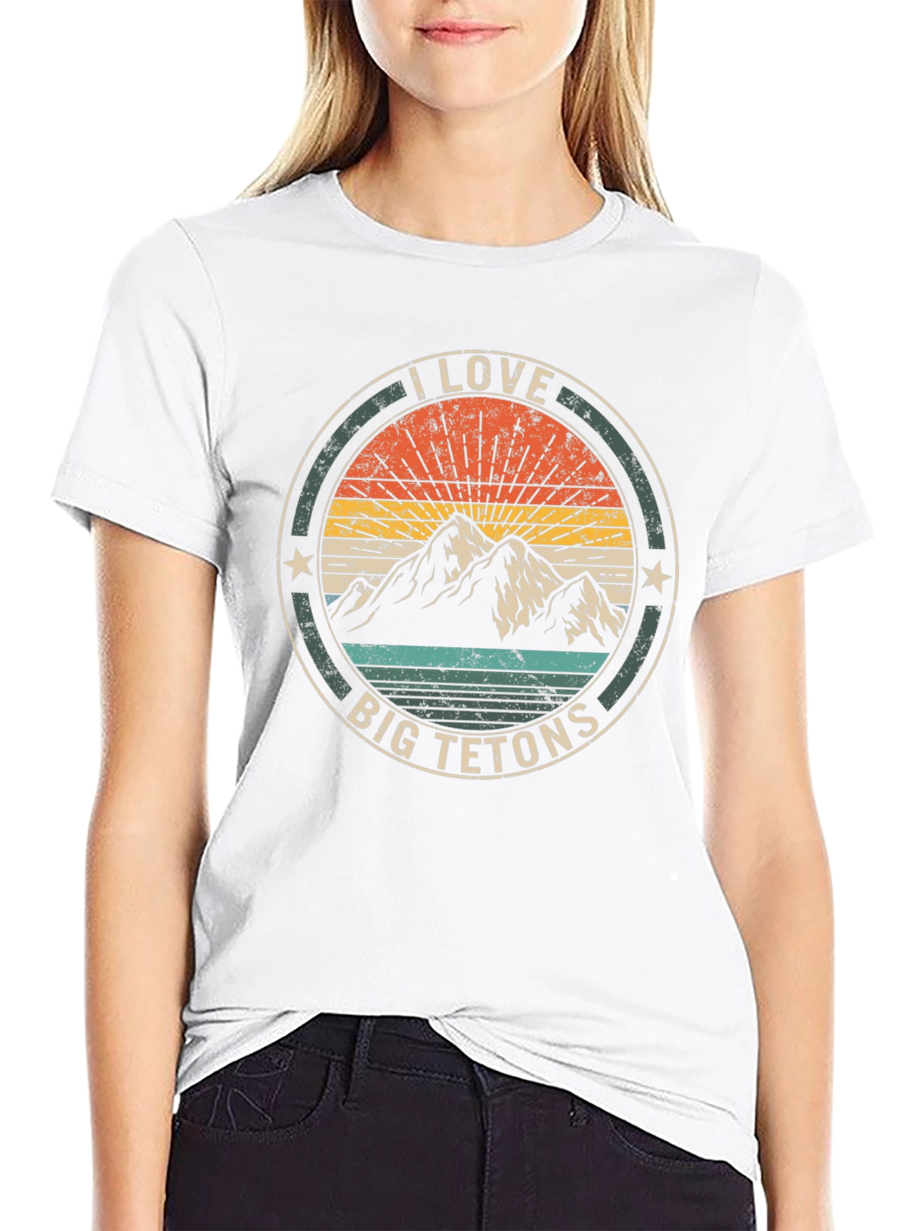 I Love Big Tetons T-Shirt - Mountain Graphic Tee
