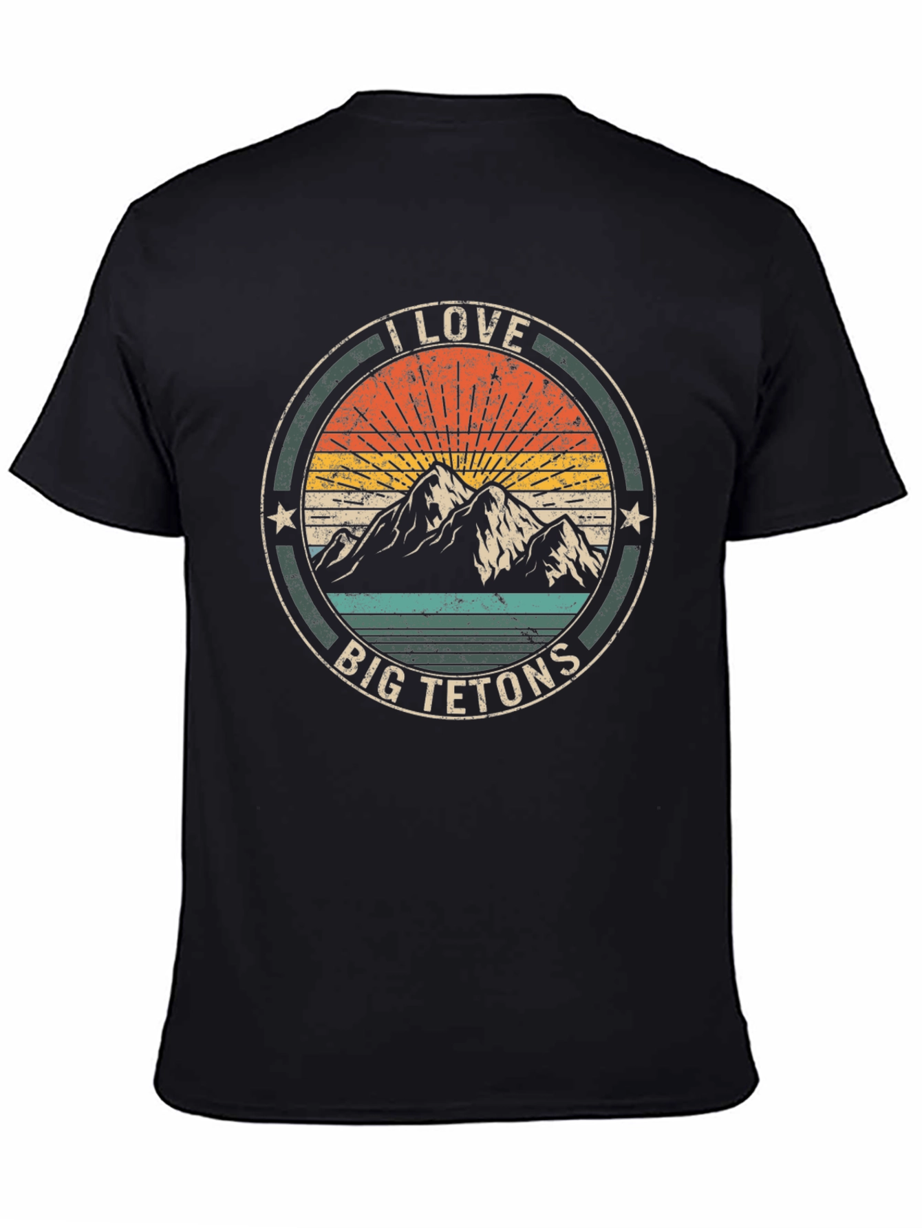 I Love Big Tetons T-Shirt - Mountain Graphic Tee
