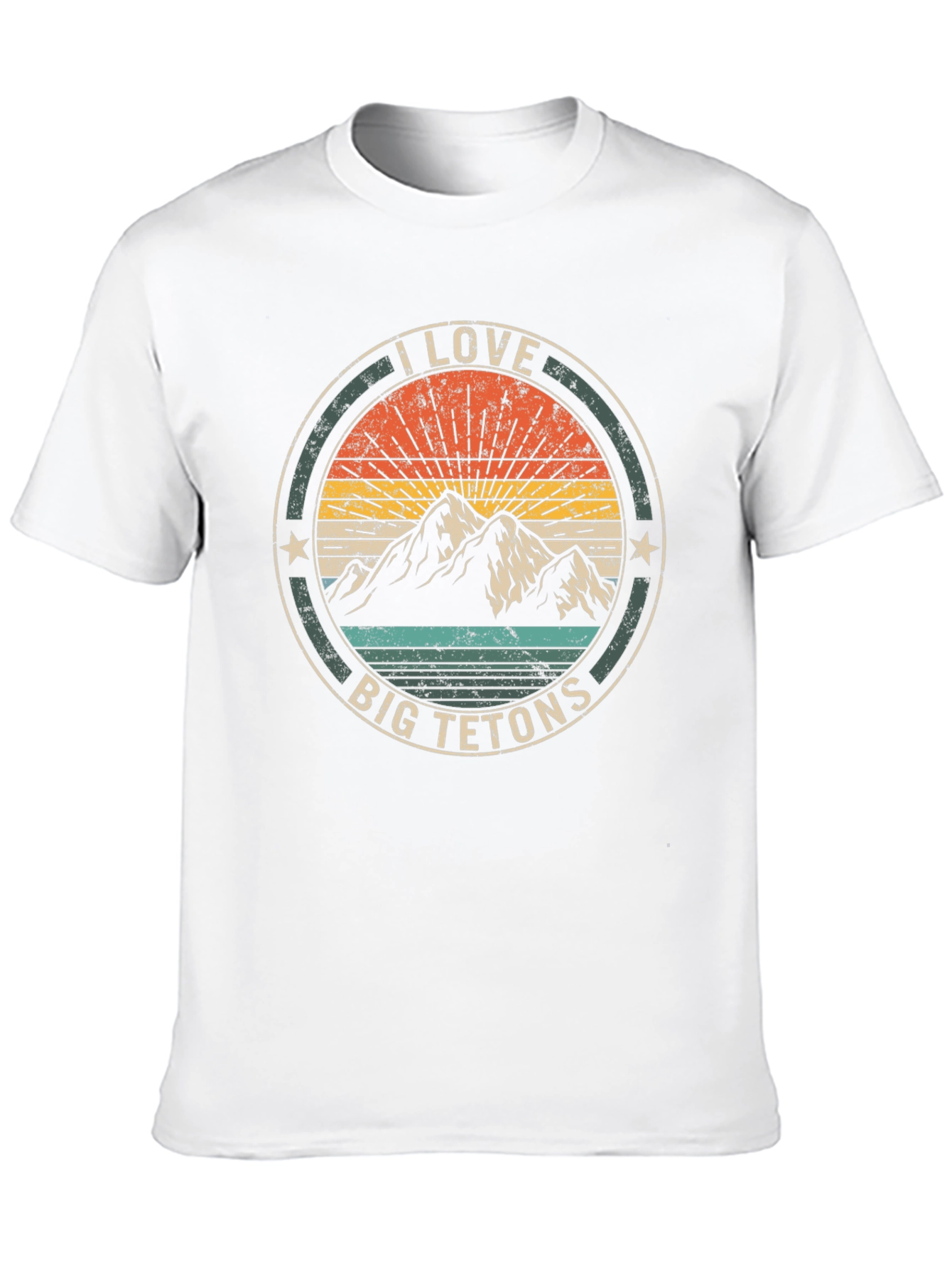 I Love Big Tetons T-Shirt - Mountain Graphic Tee