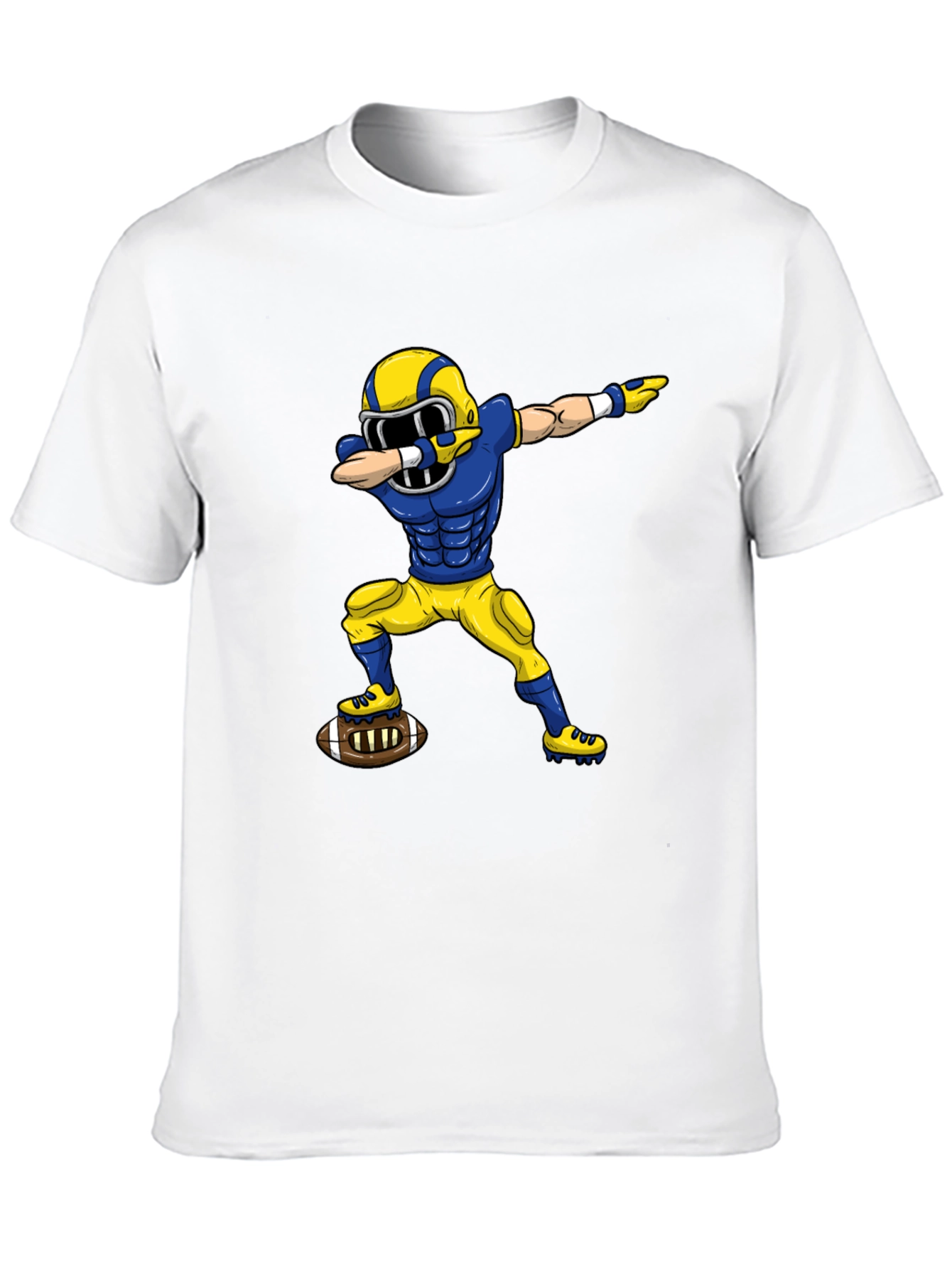 Dabbing Football Player Graphic Tee - Black