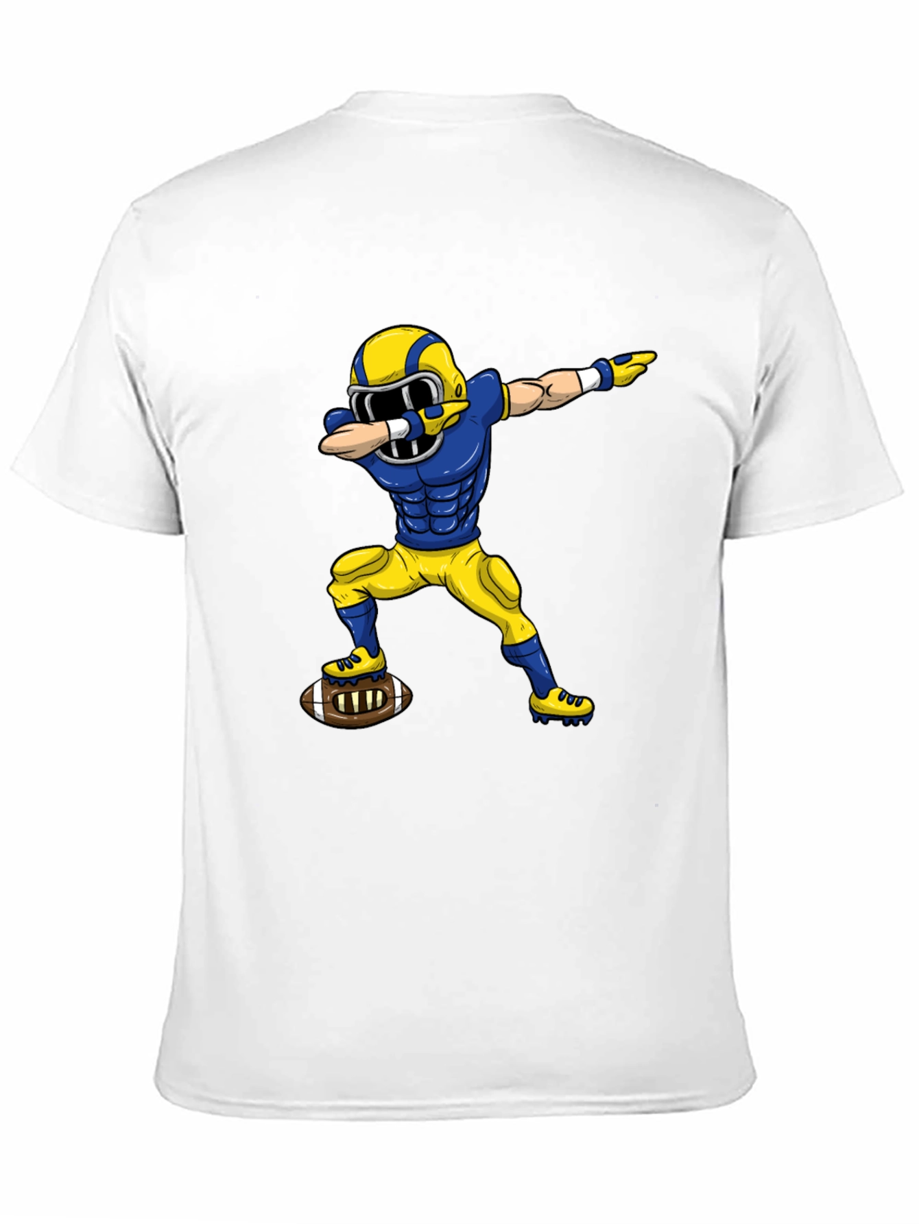 Dabbing Football Player Graphic Tee - Black