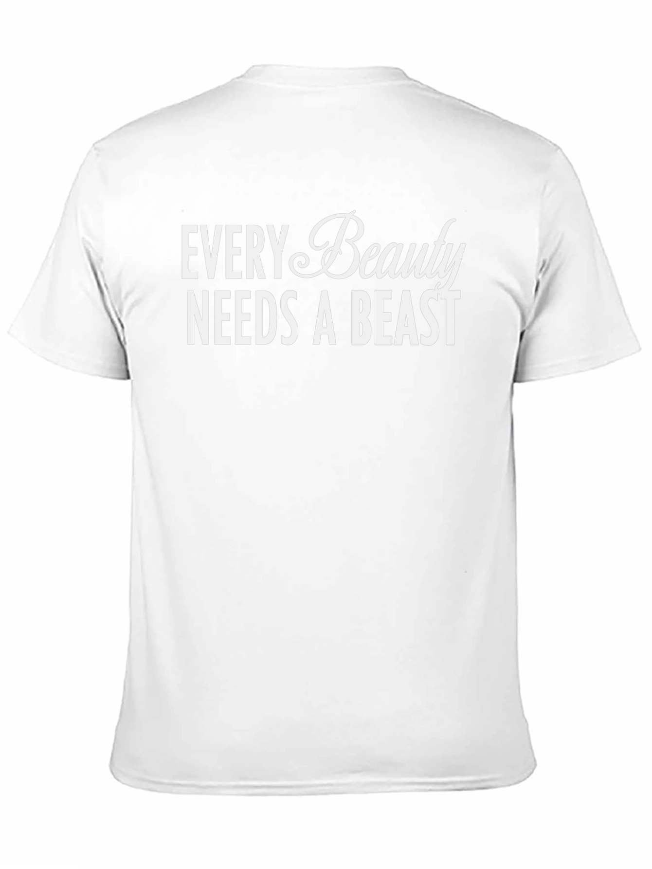 Every Beauty Needs A Beast Black Graphic Tee