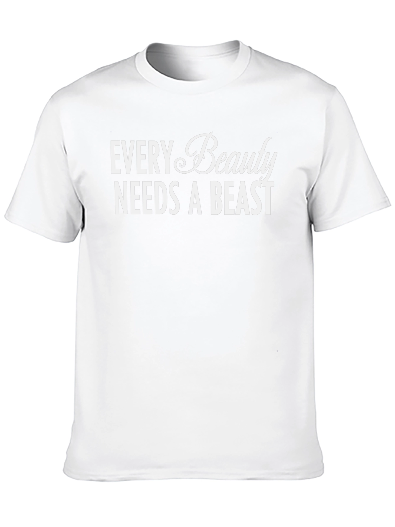 Every Beauty Needs A Beast Black Graphic Tee