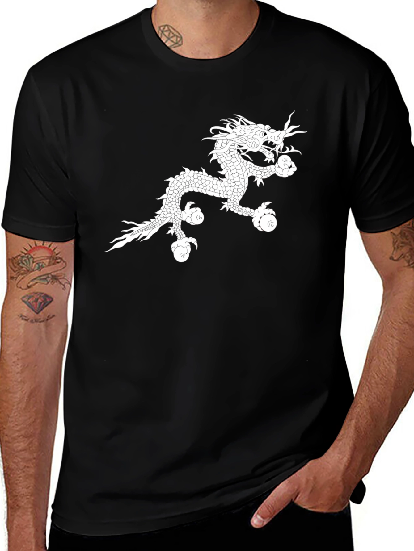 Bhutan Dragon T-Shirt - Black