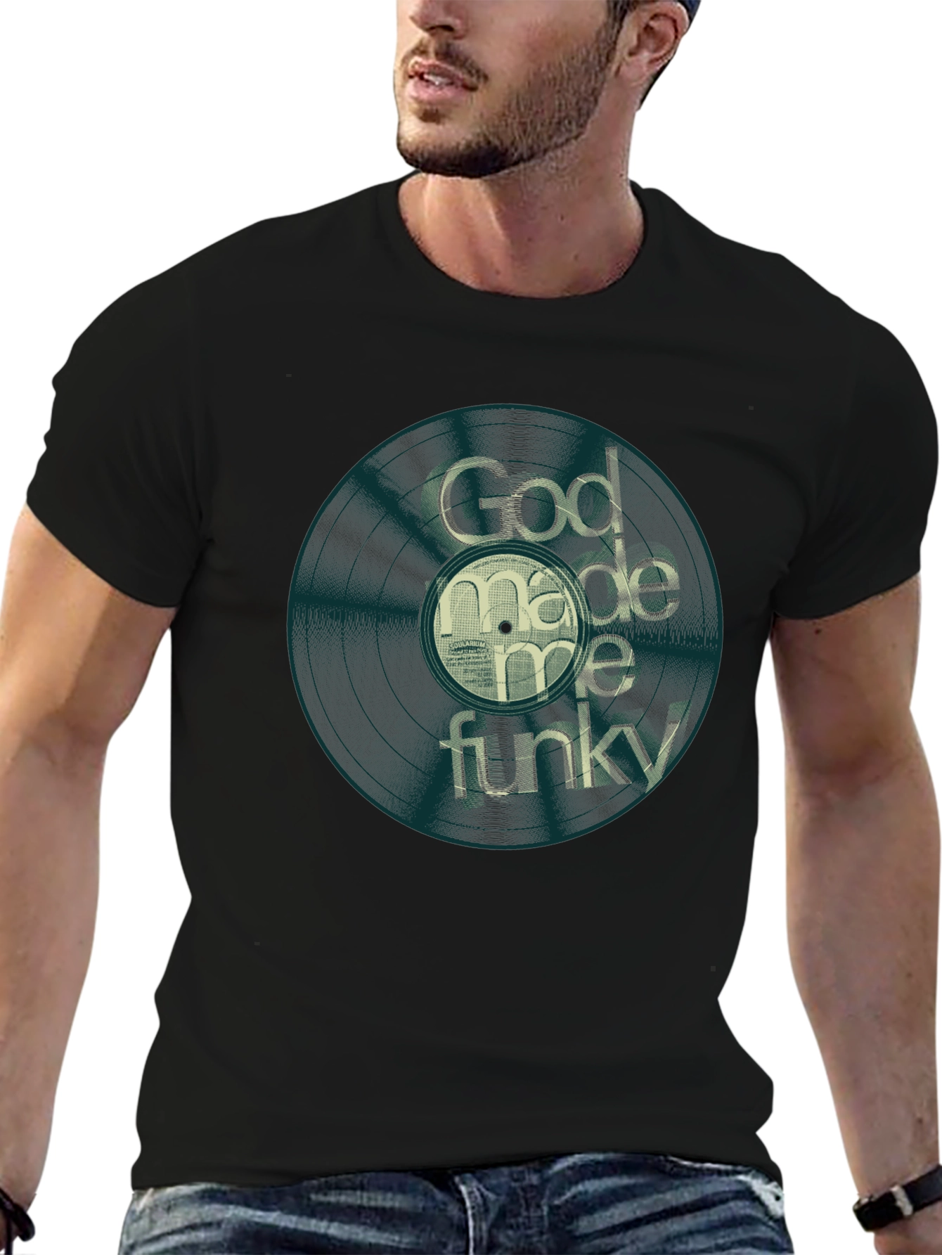 God Made Me Funky Graphic Tee