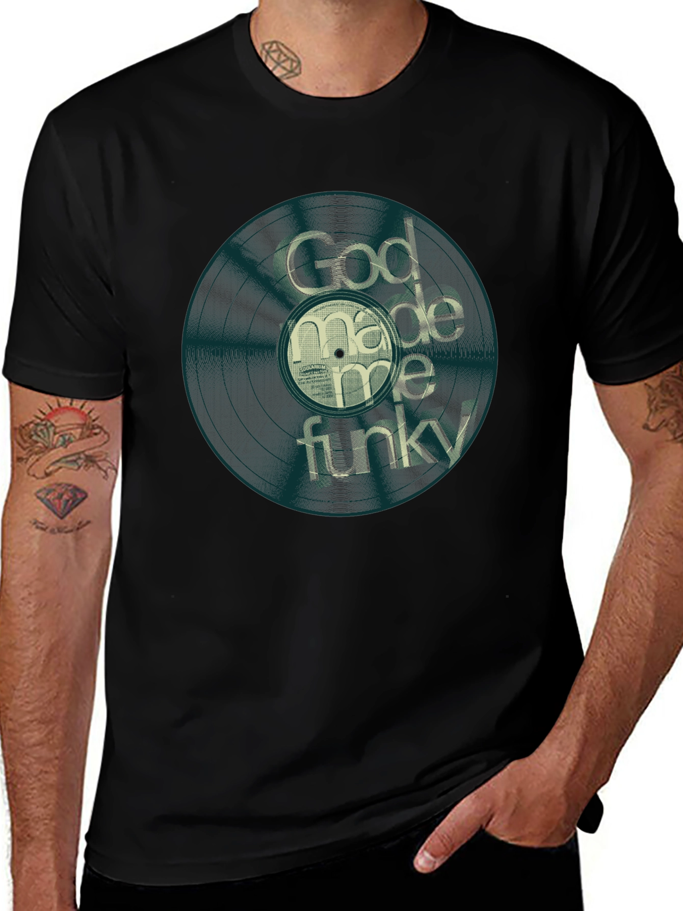 God Made Me Funky Graphic Tee