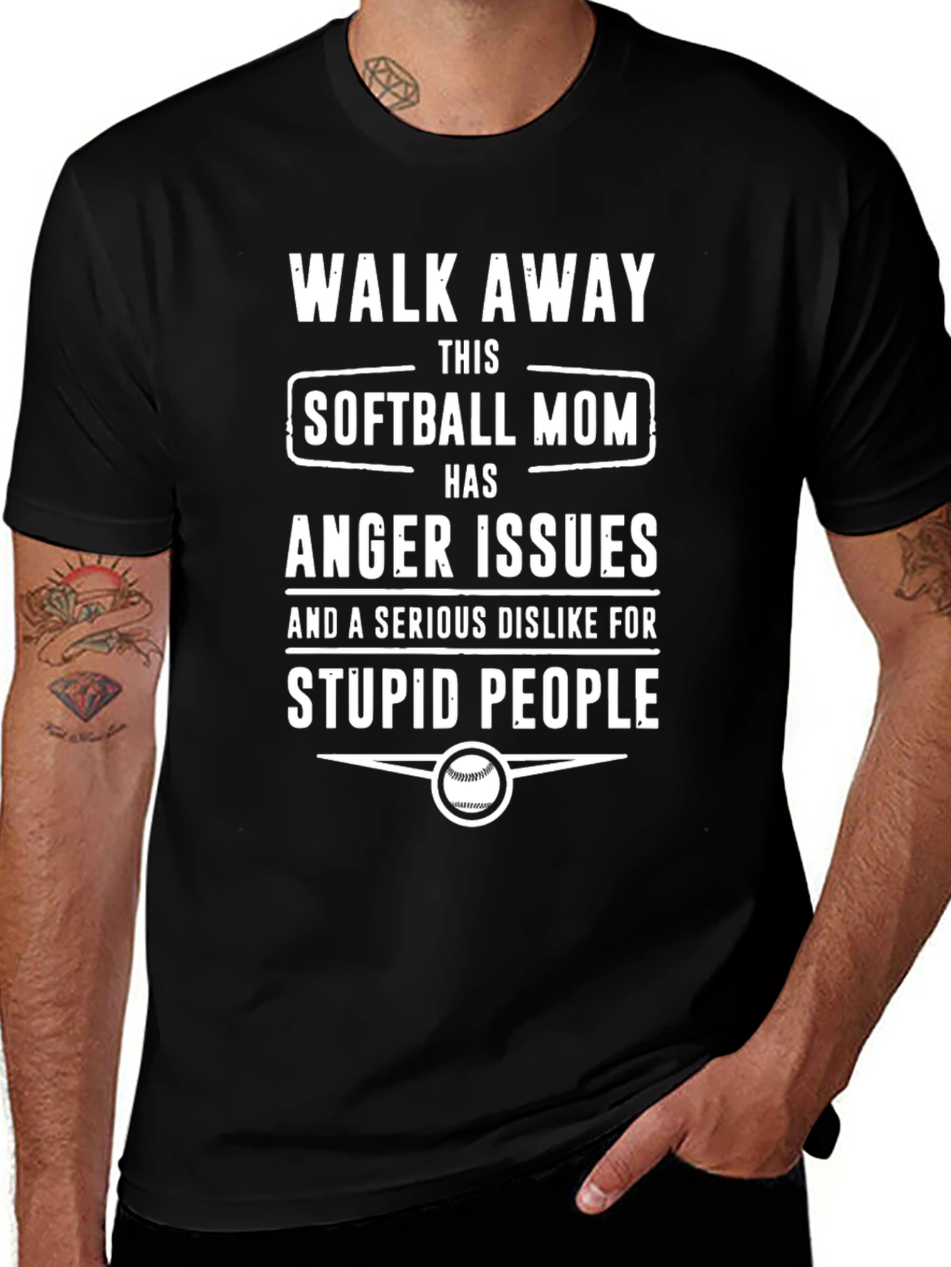 Softball Mom Anger Issues T-Shirt