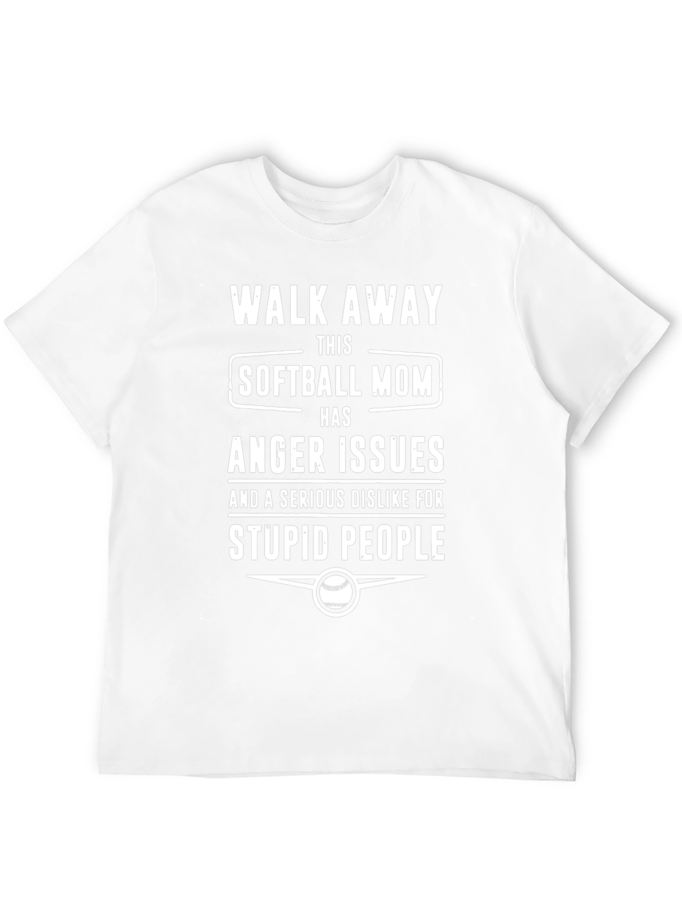 Softball Mom Anger Issues T-Shirt