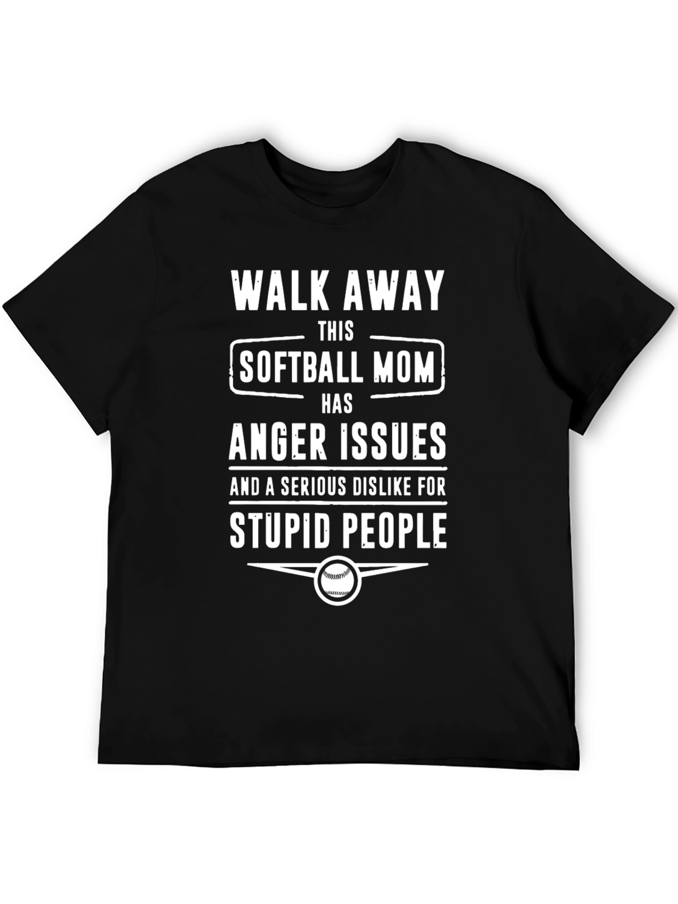 Softball Mom Anger Issues T-Shirt