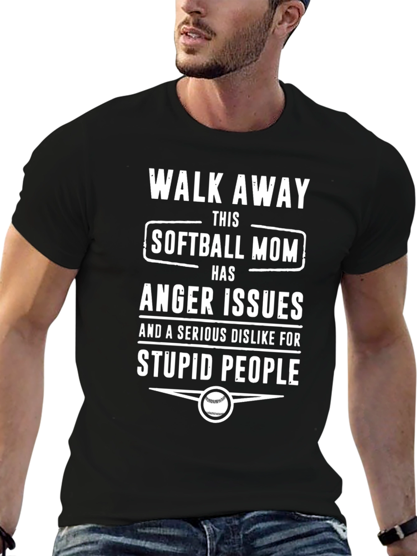 Softball Mom Anger Issues T-Shirt