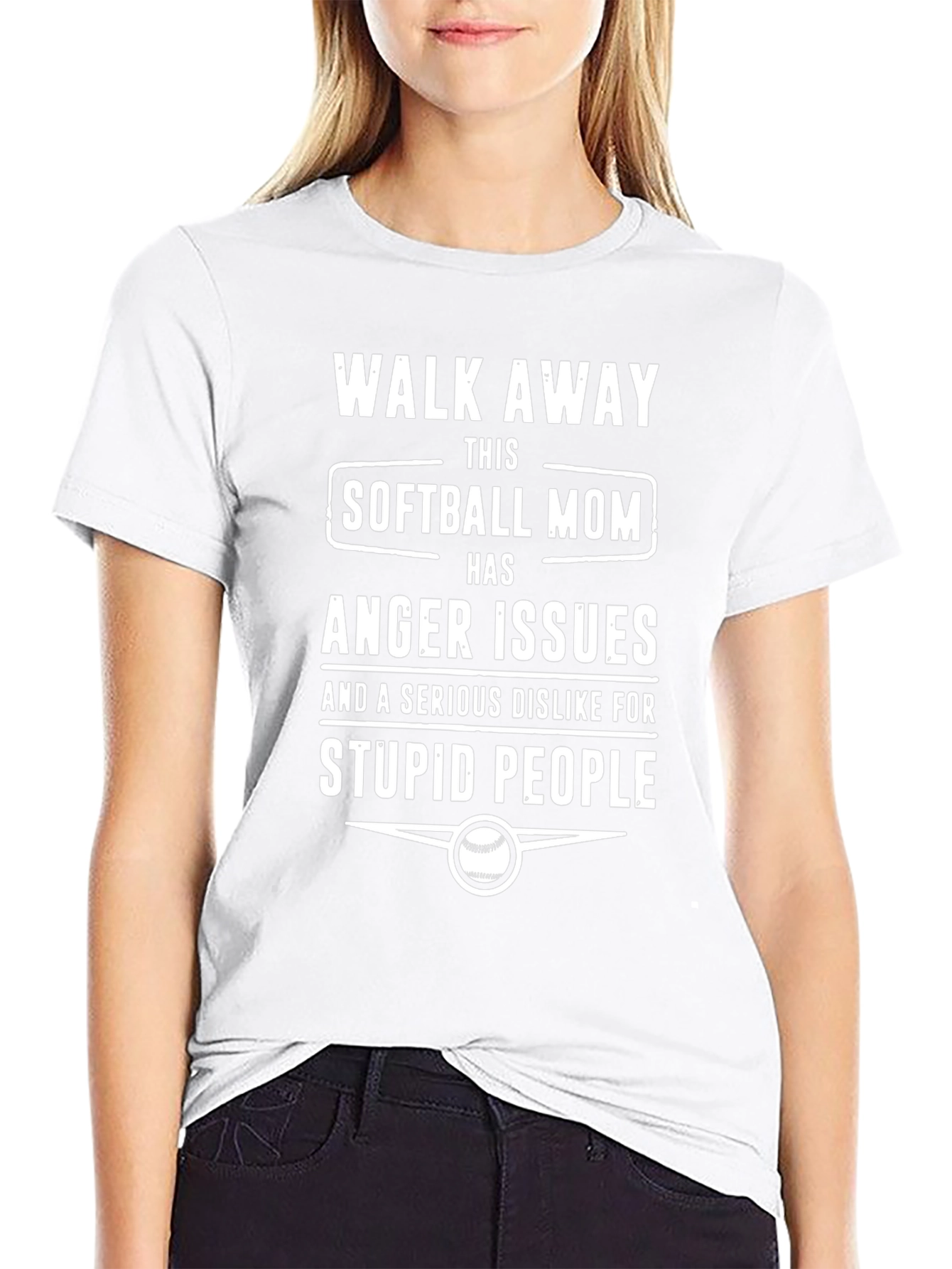 Softball Mom Anger Issues T-Shirt