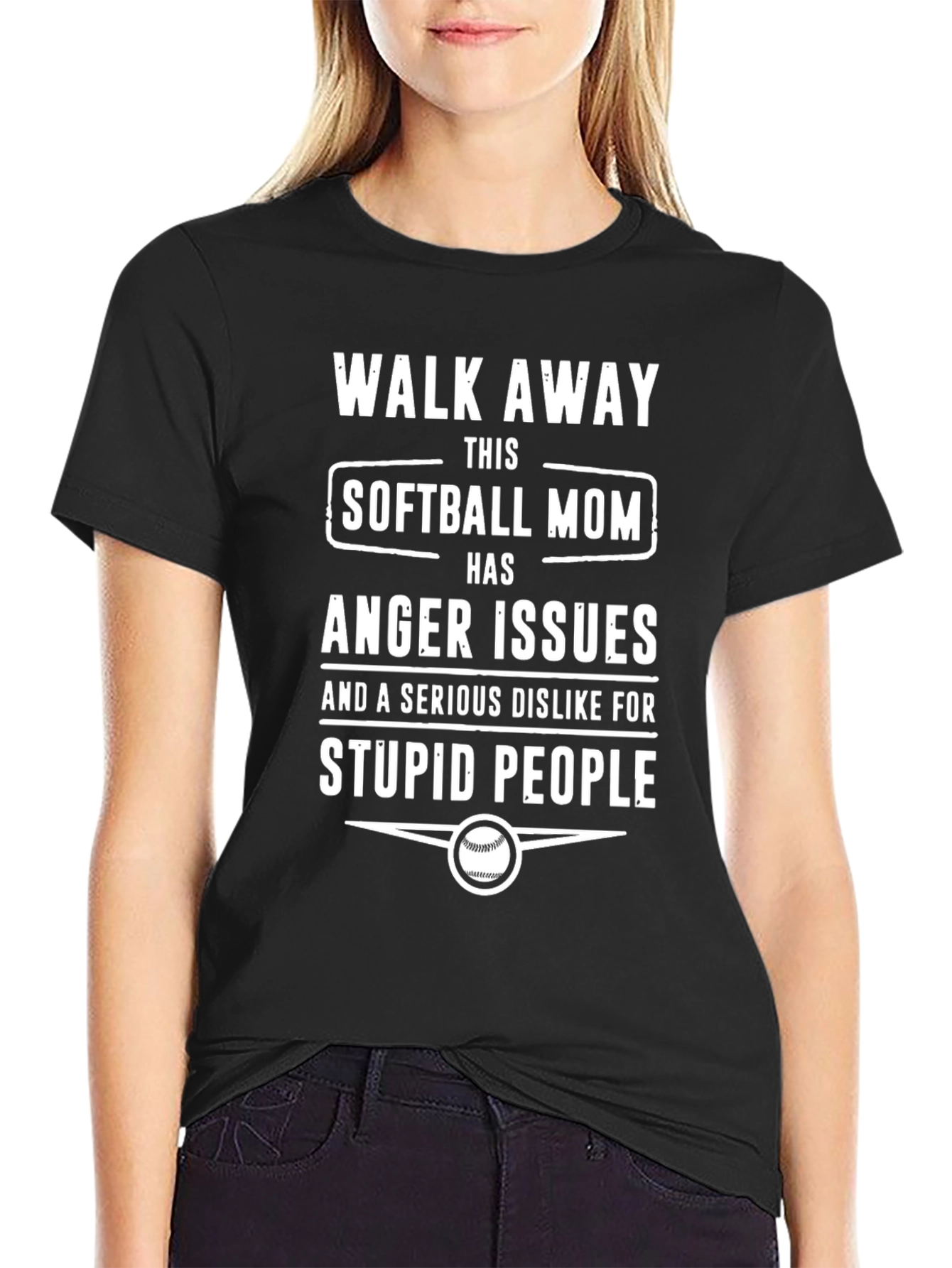 Softball Mom Anger Issues T-Shirt
