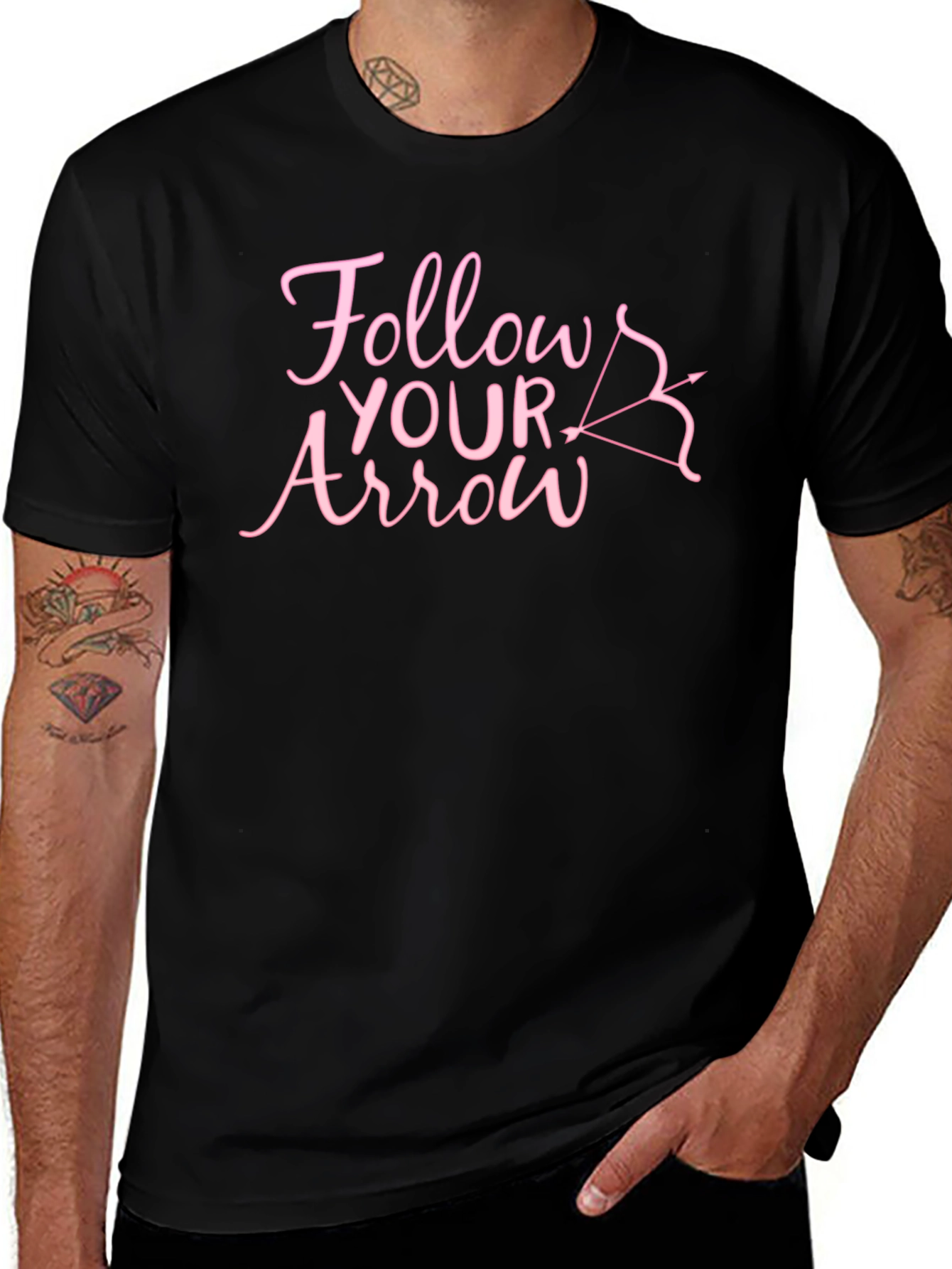 Follow Your Arrow Graphic Tee - Unique Design