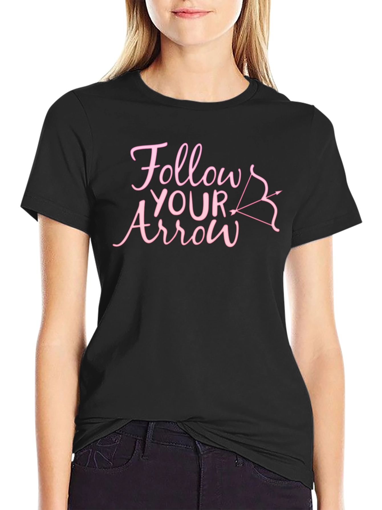 Follow Your Arrow Graphic Tee - Unique Design