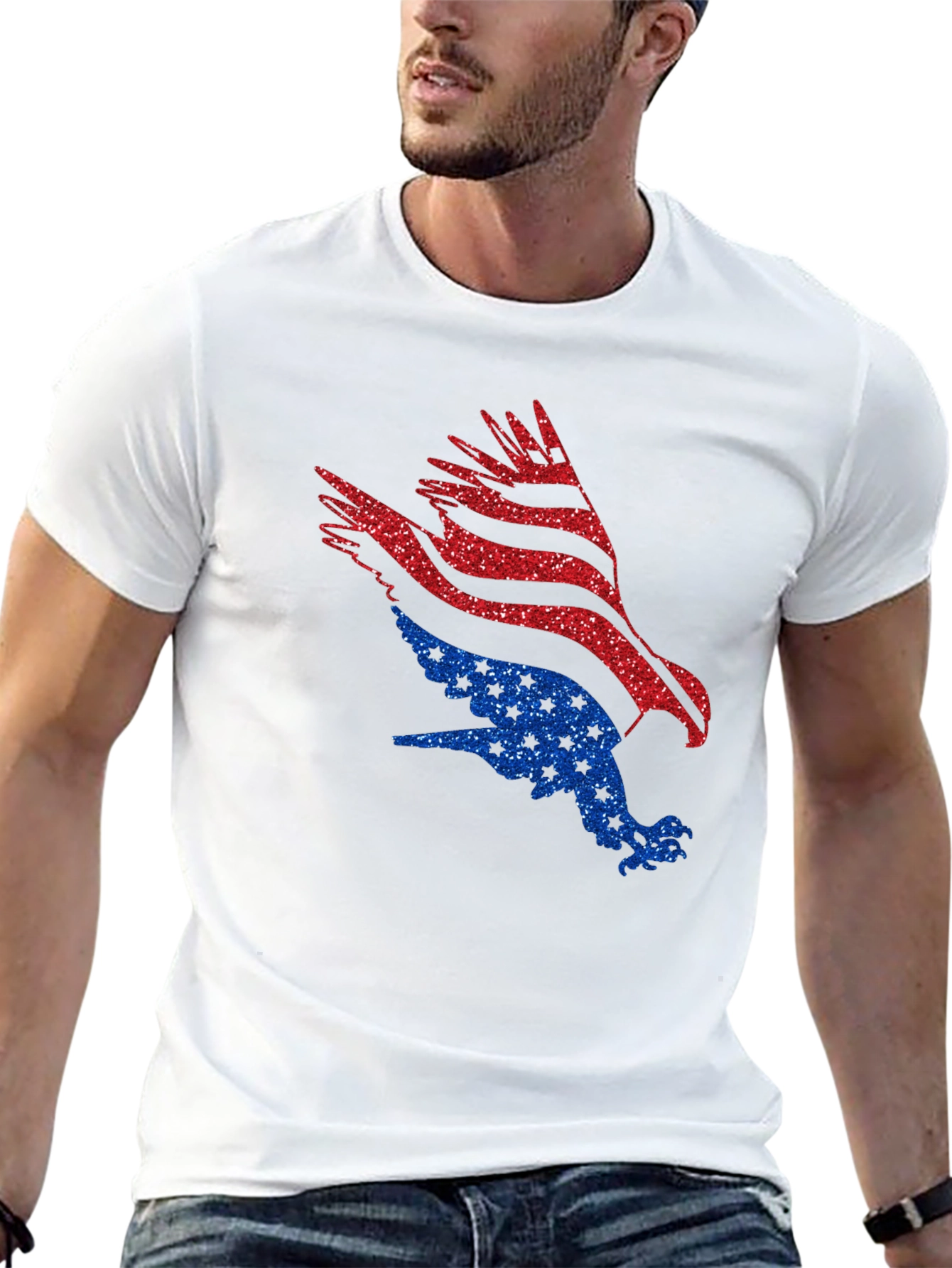 Patriotic Eagle Graphic Tee