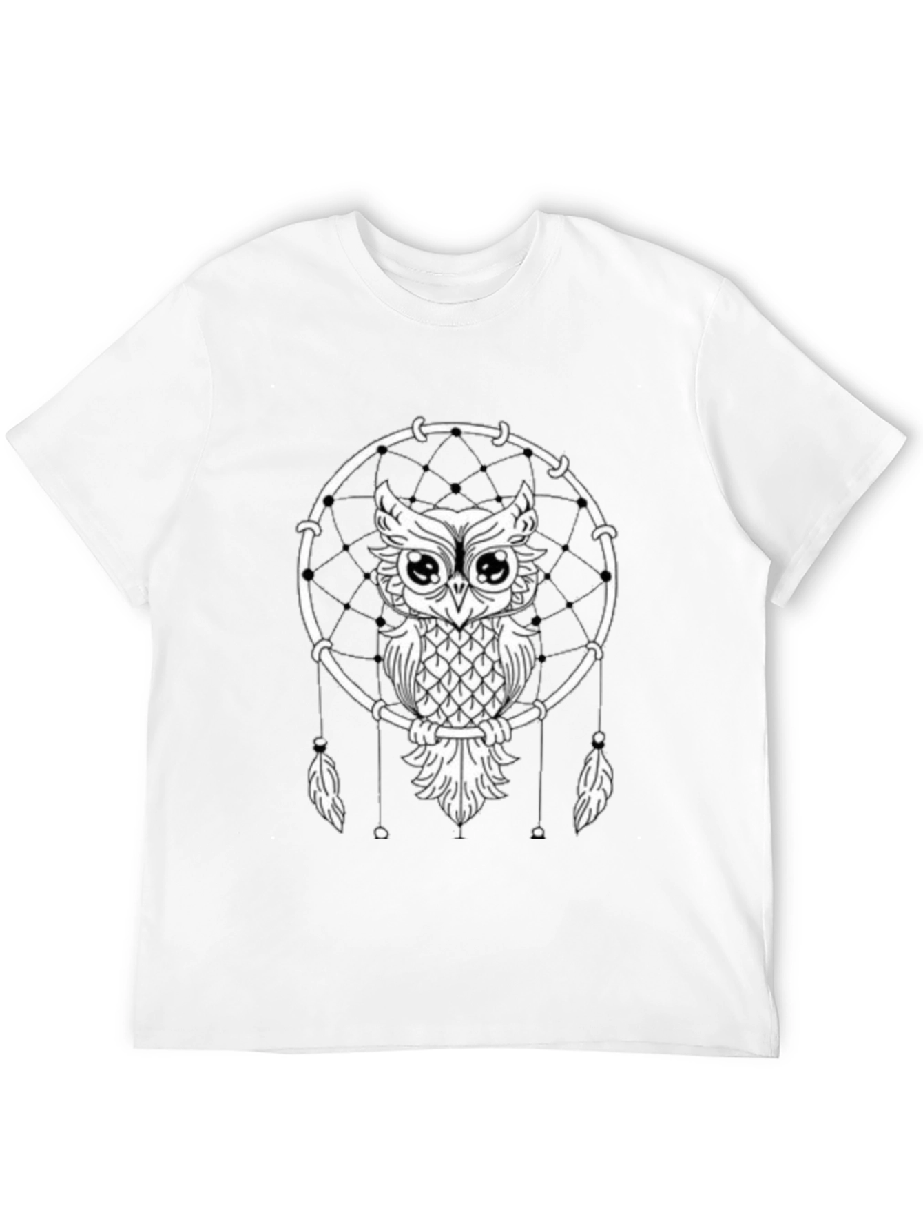 Owl Dreamcatcher Graphic Tee - Unisex Black T-Shirt