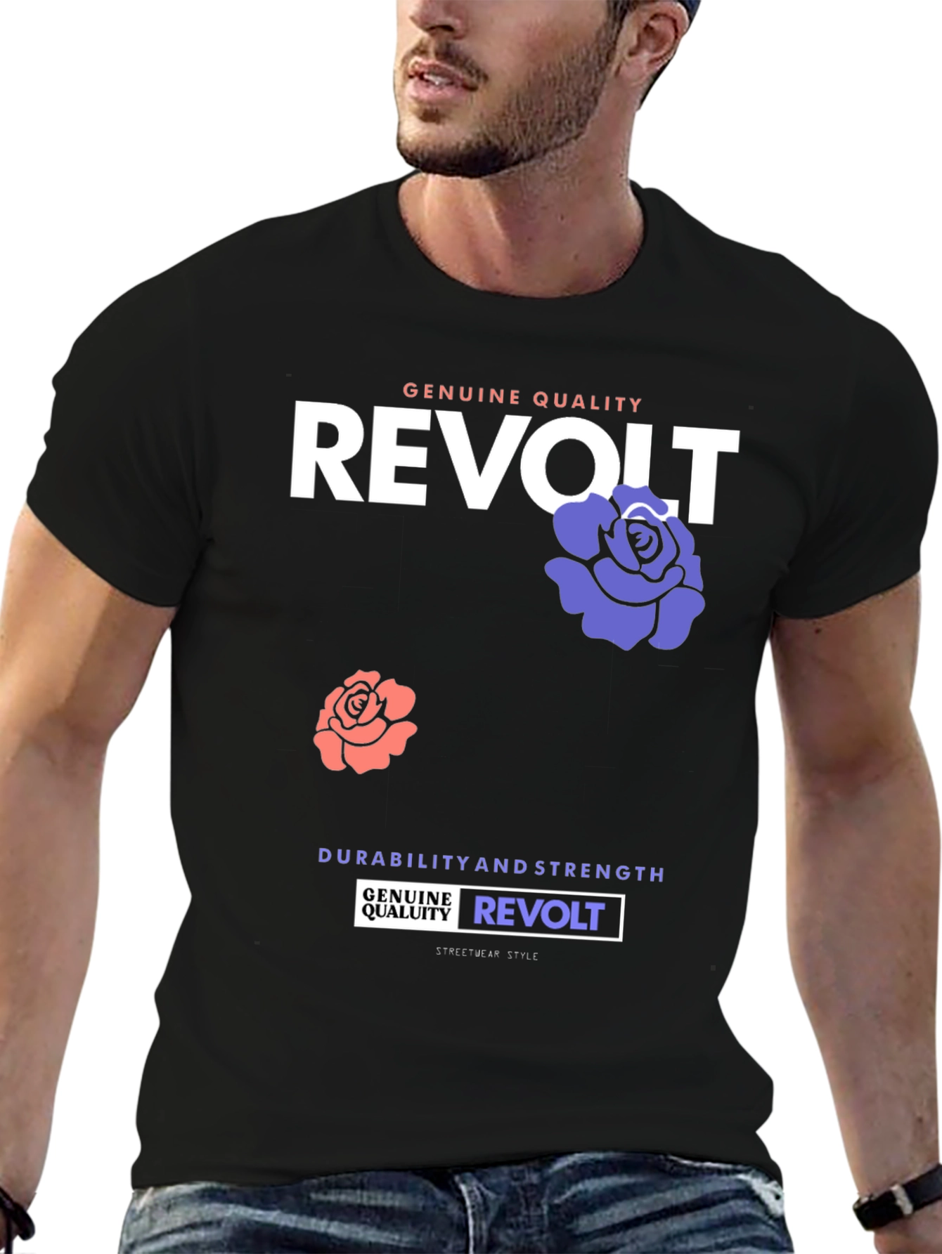Revolt Graphic Print T-Shirt