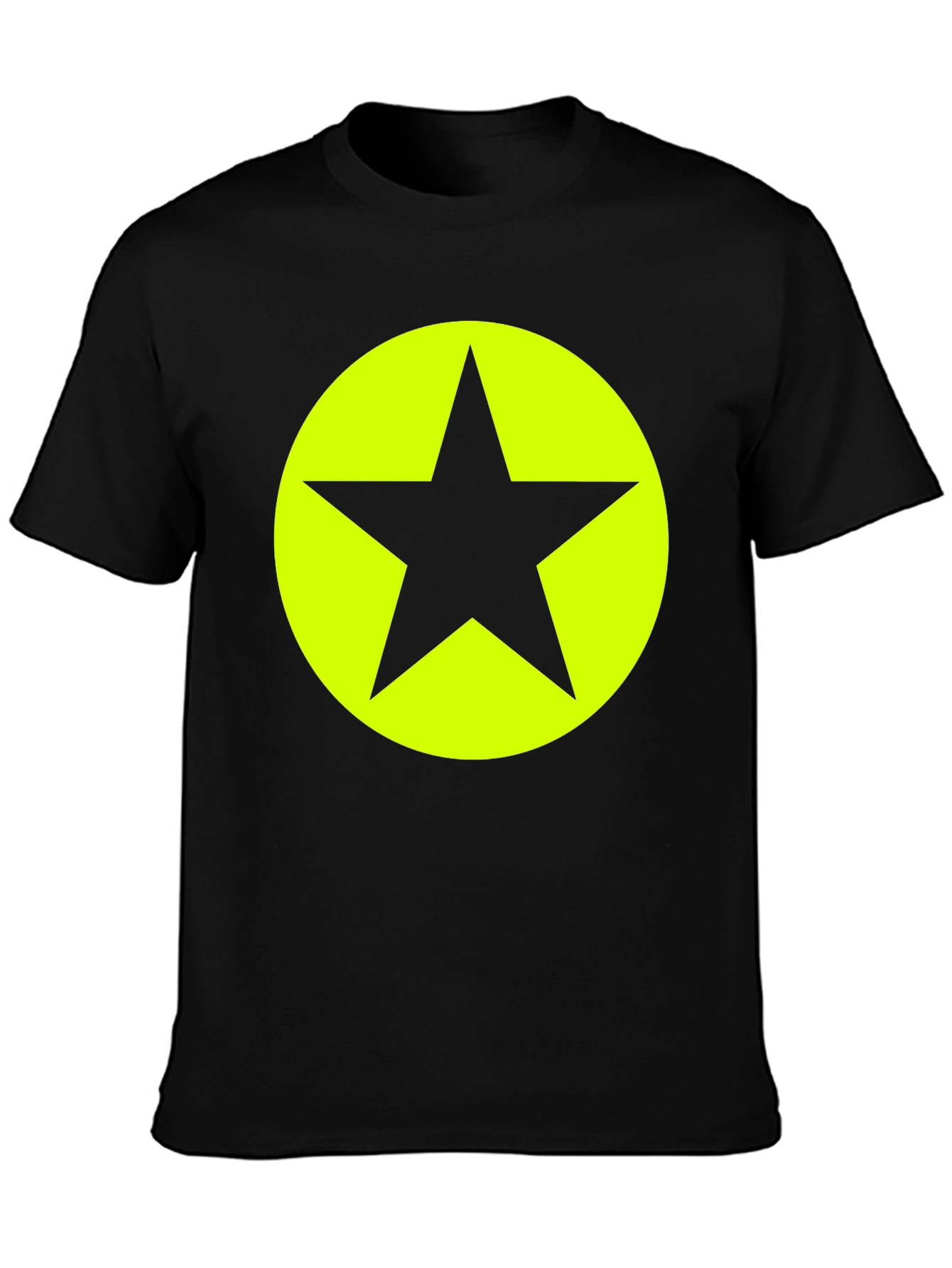Bold Star Graphic Tee - Black