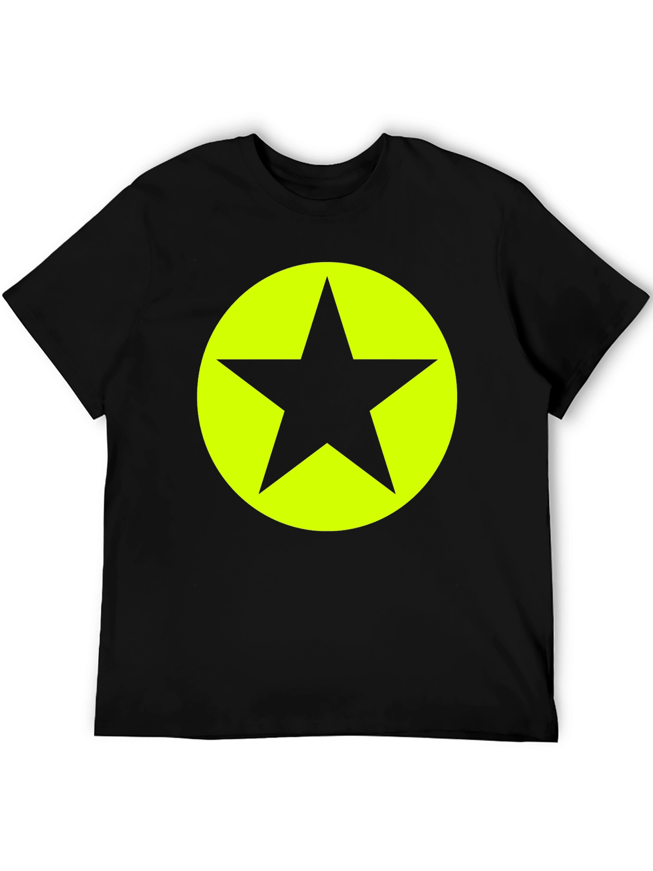 Bold Star Graphic Tee - Black