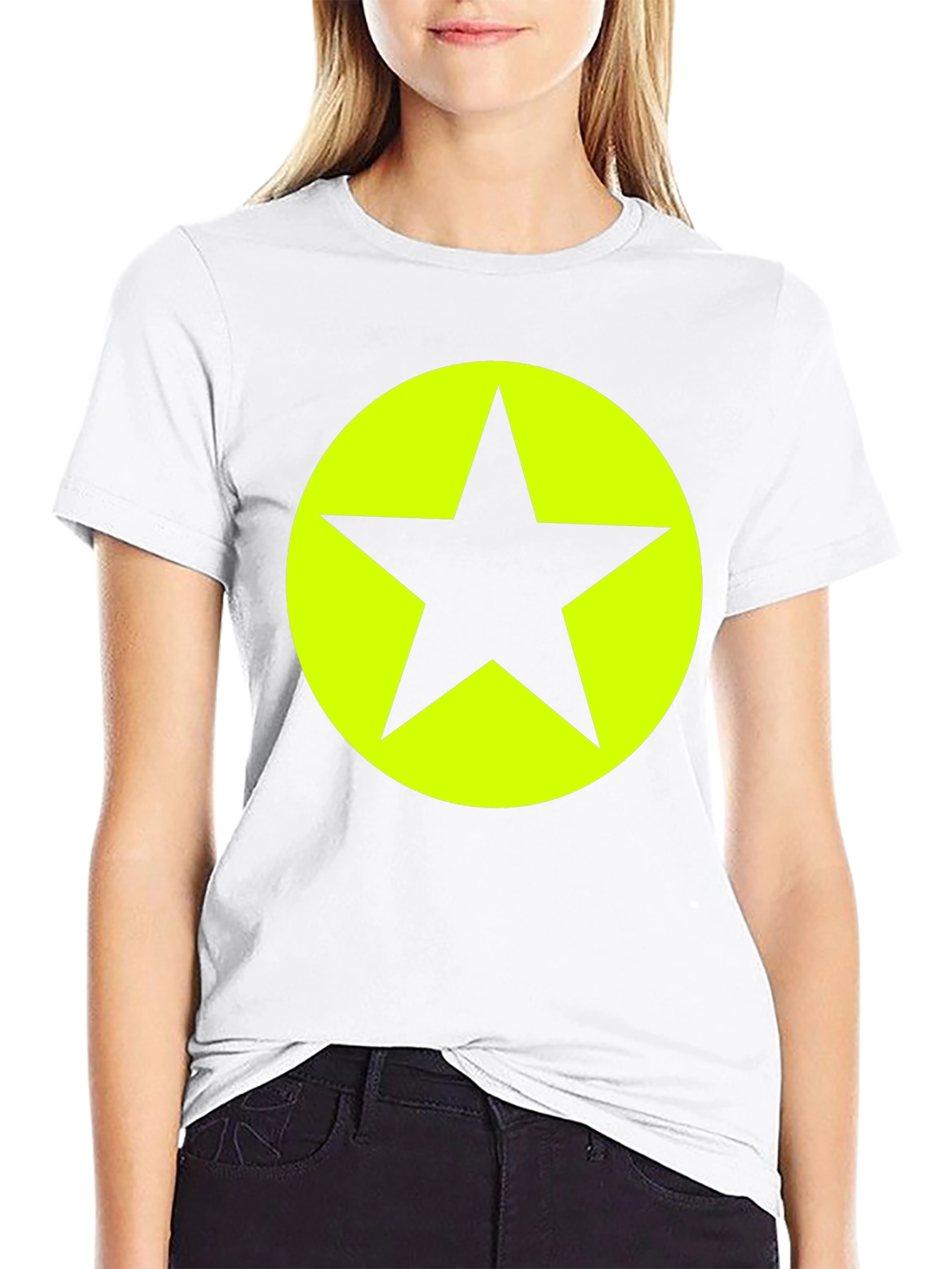 Bold Star Graphic Tee - Black