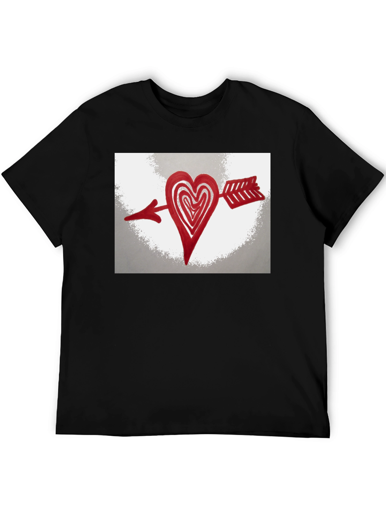 Heart Arrow T-Shirt - Black