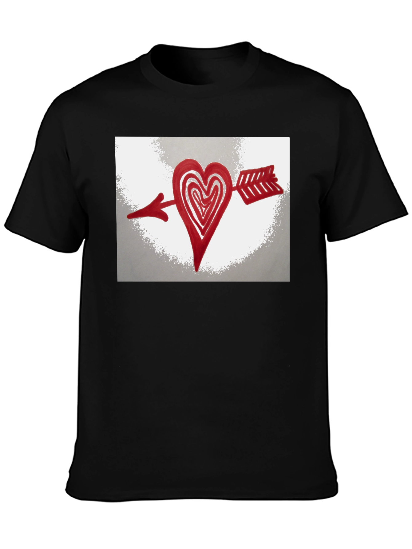 Heart Arrow T-Shirt - Black