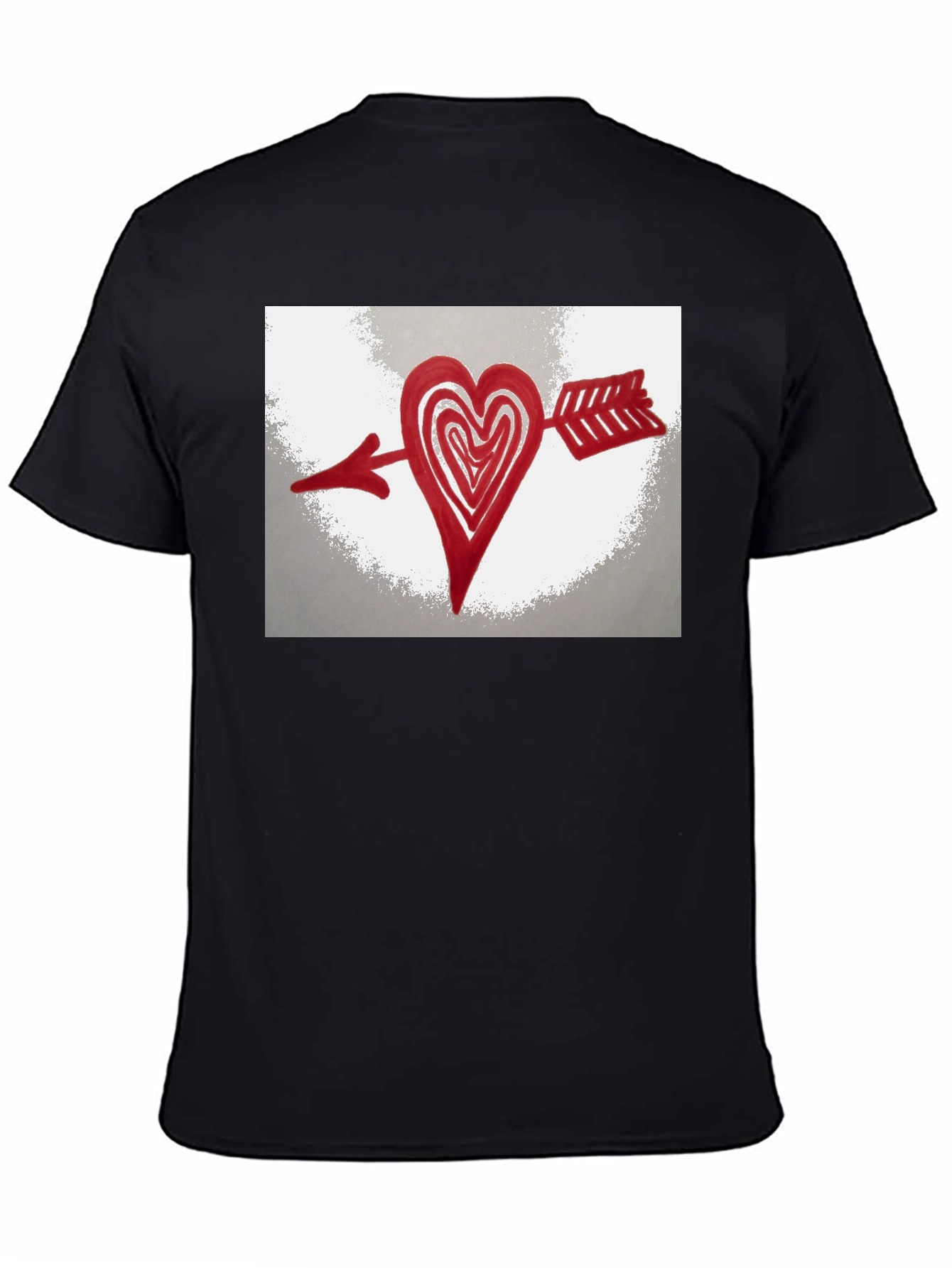 Heart Arrow T-Shirt - Black