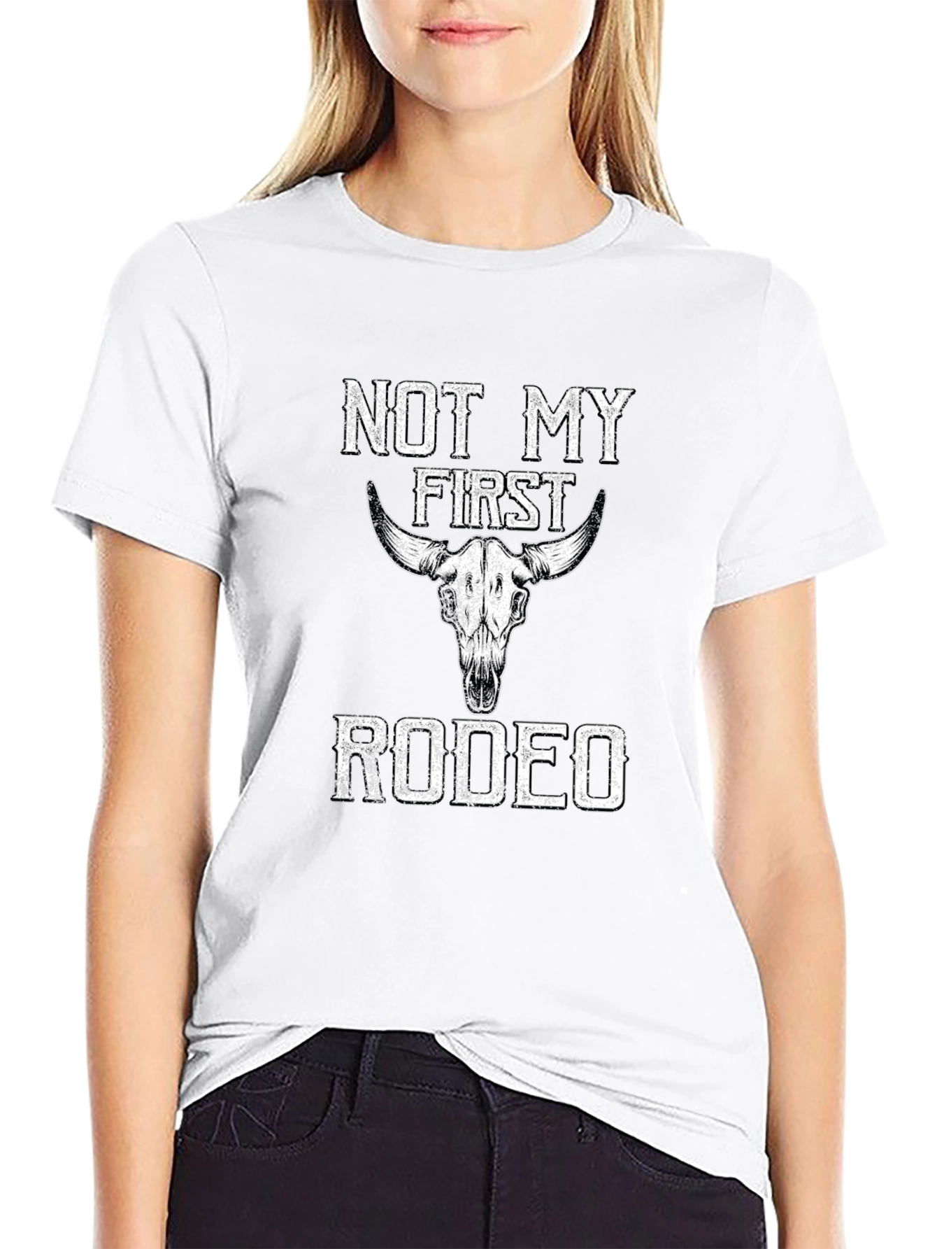 Not My First Rodeo Graphic Tee - Black