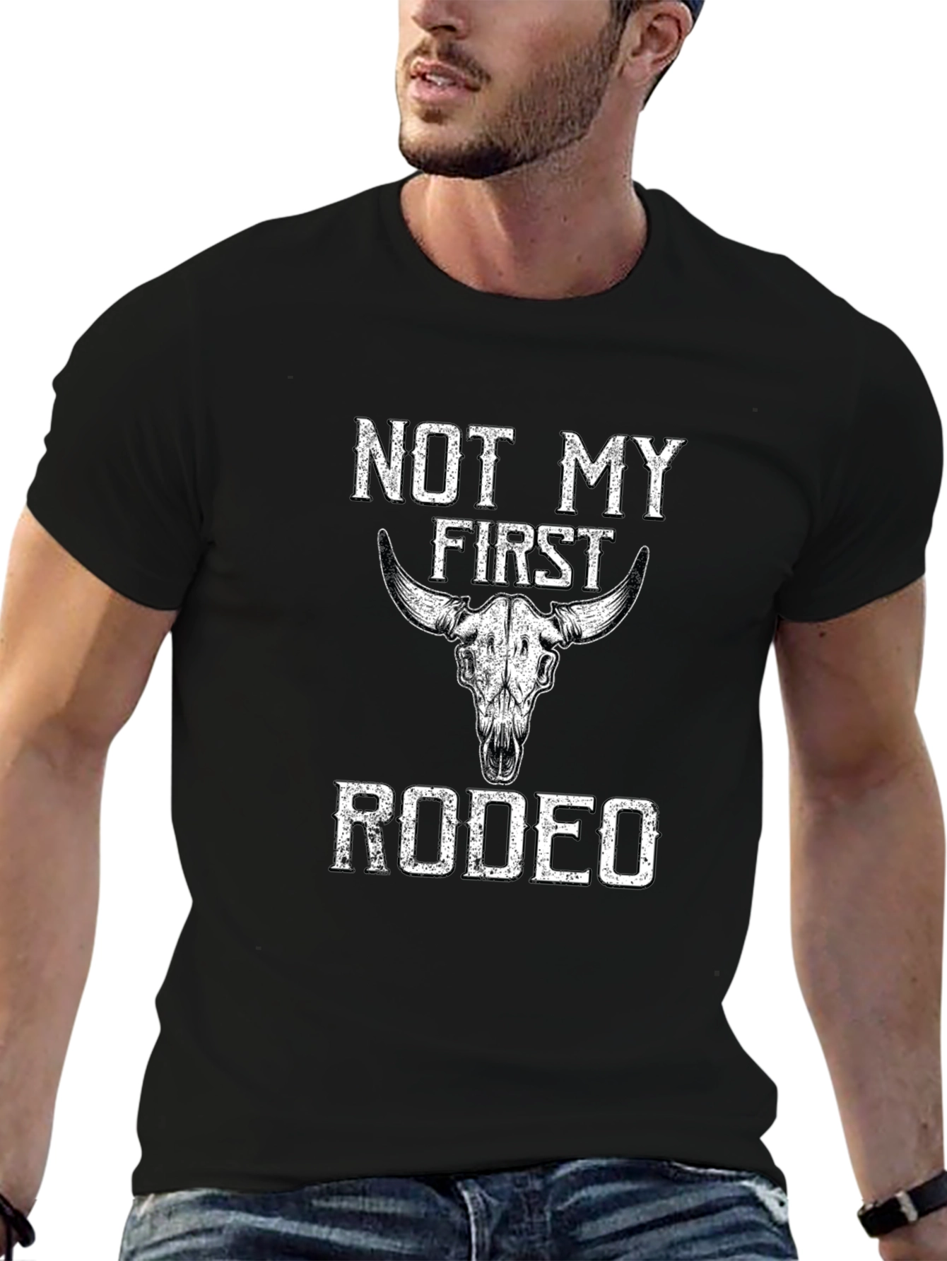 Not My First Rodeo Graphic Tee - Black