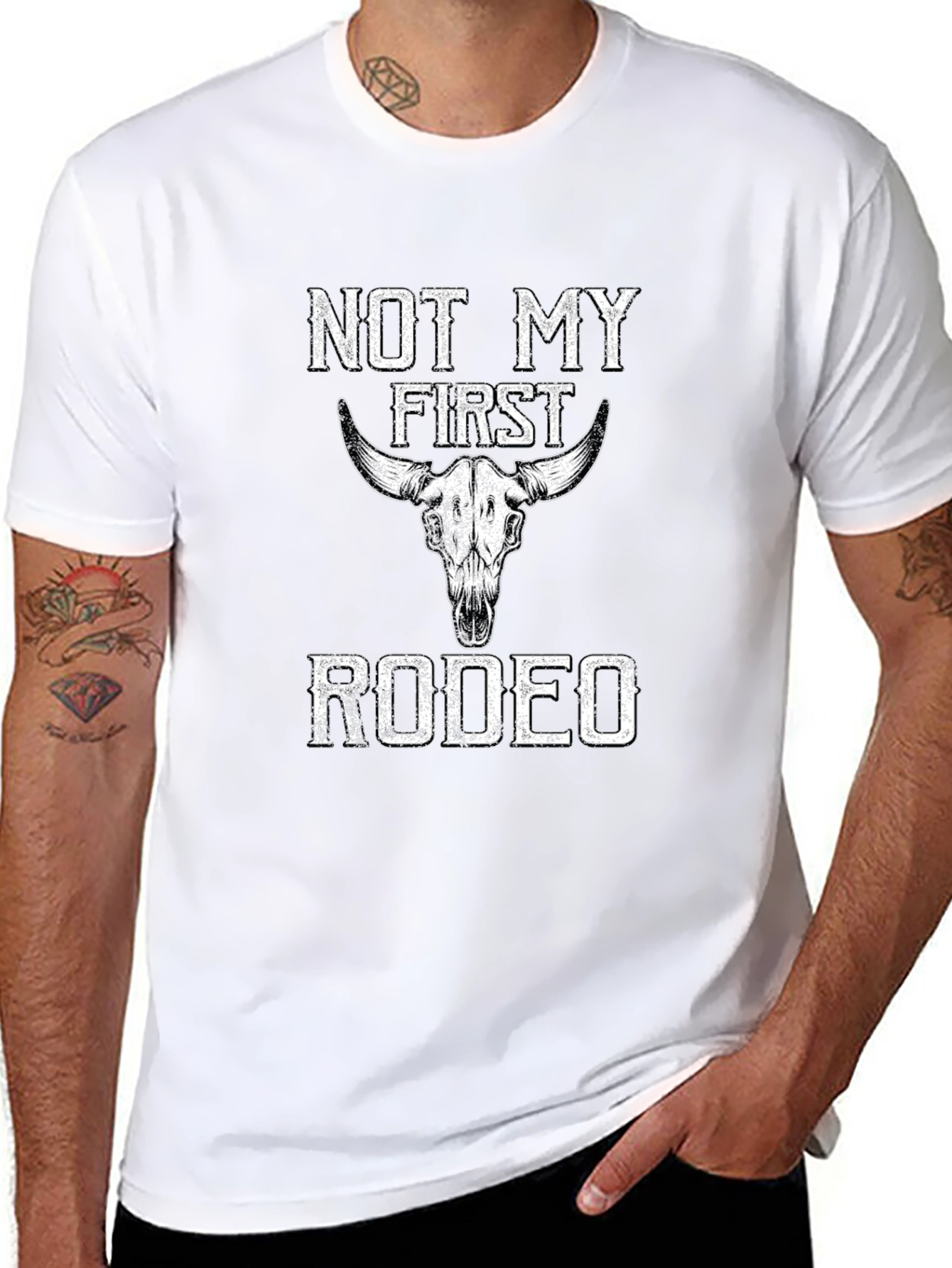 Not My First Rodeo Graphic Tee - Black