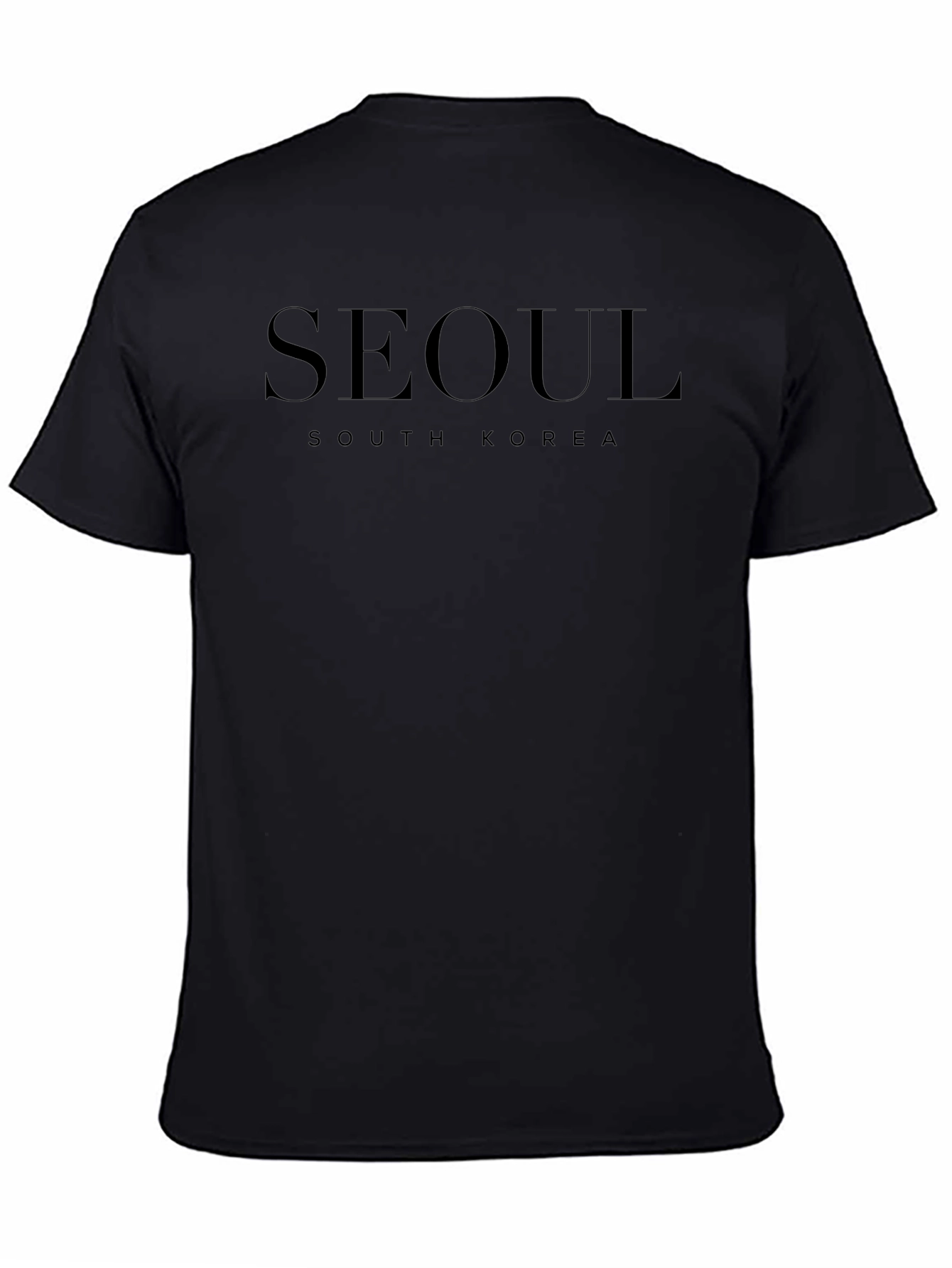 Seoul South Korea Graphic Black T-Shirt
