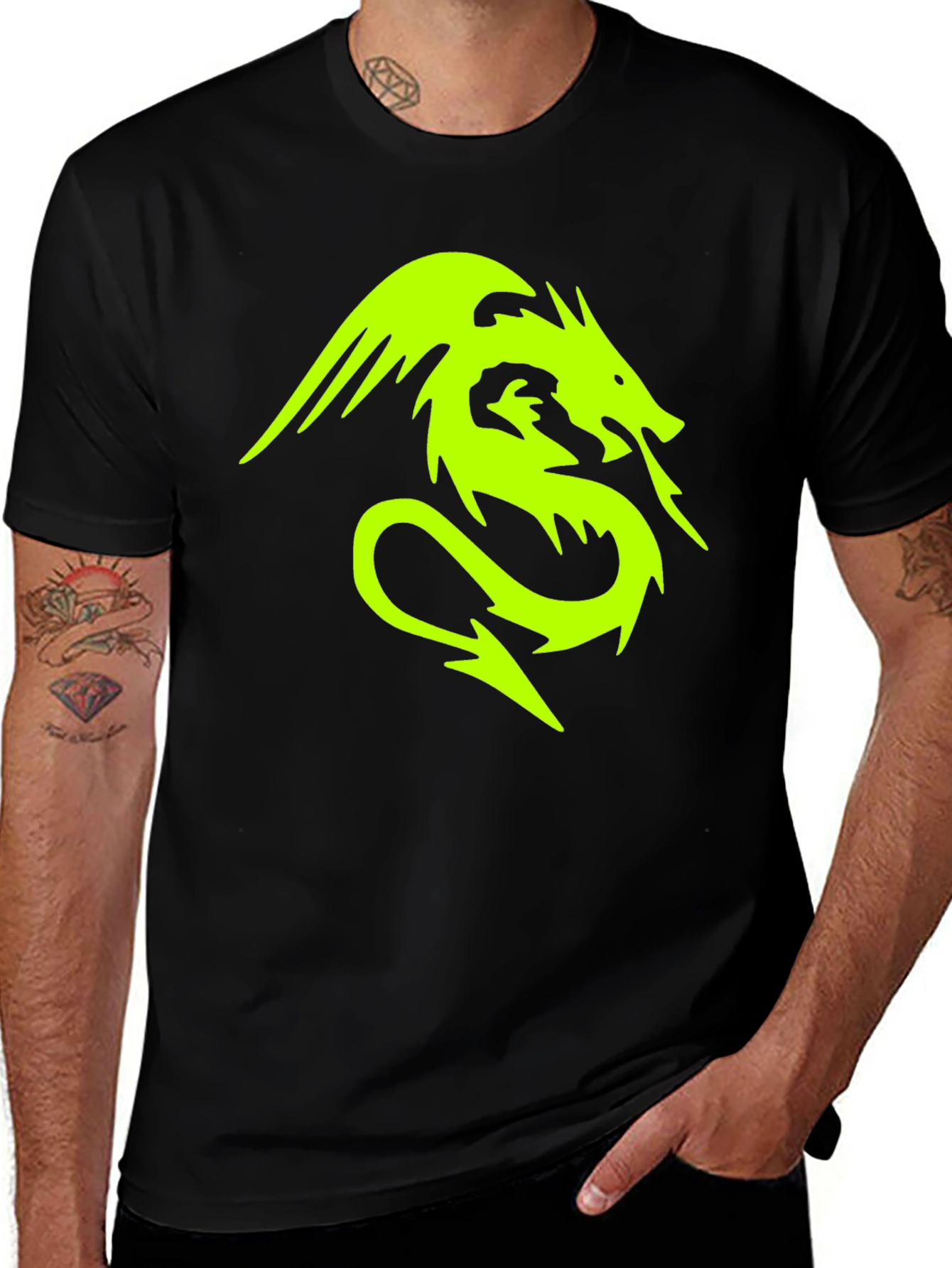 Dragon Graphic Black T-Shirt