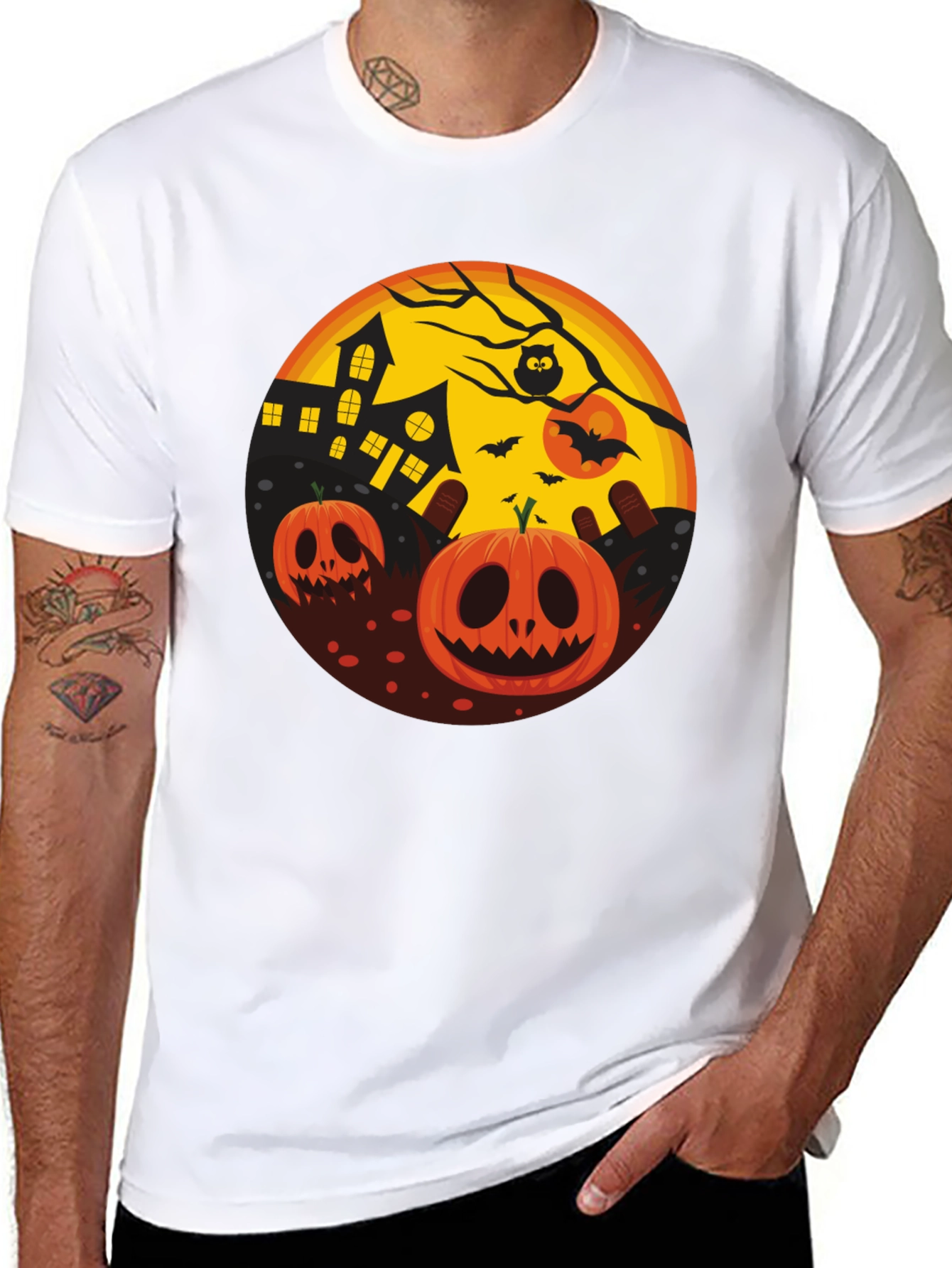Halloween Pumpkin T-Shirt - Spooky Season Tee