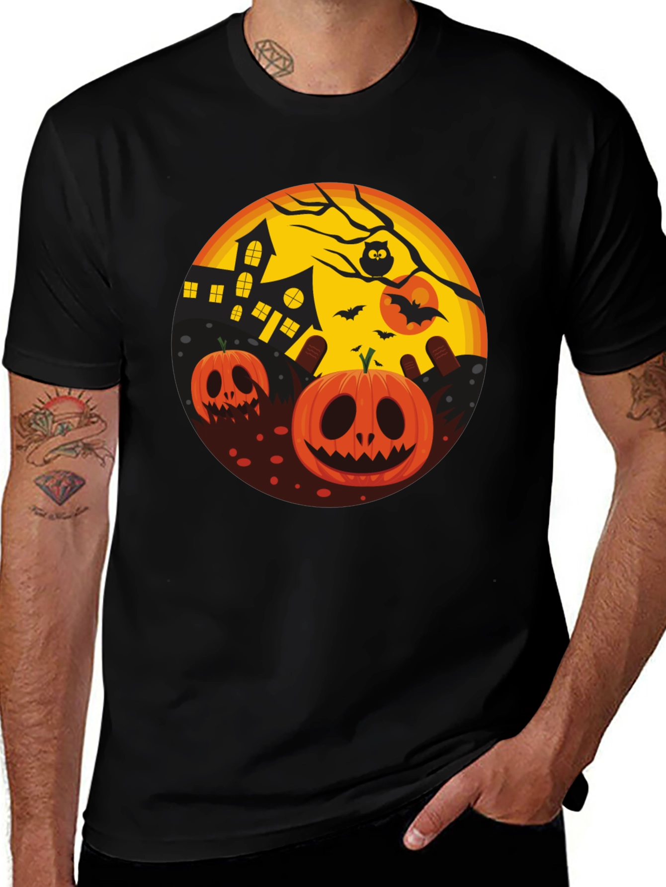 Halloween Pumpkin T-Shirt - Spooky Season Tee