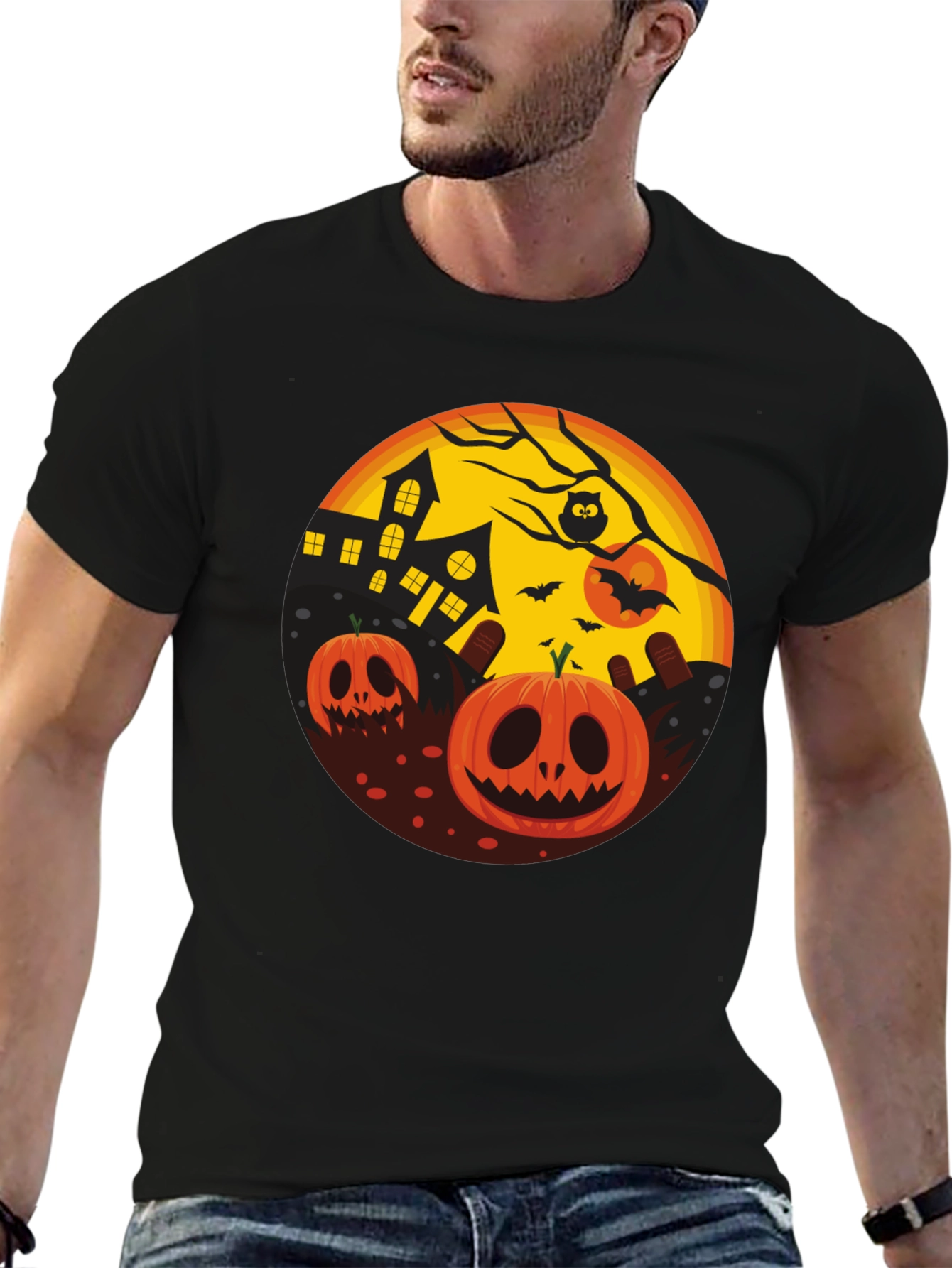 Halloween Pumpkin T-Shirt - Spooky Season Tee