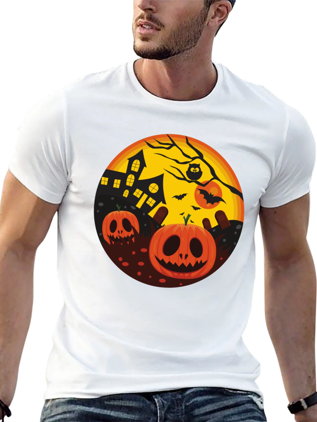 Halloween Pumpkin T-Shirt - Spooky Season Tee