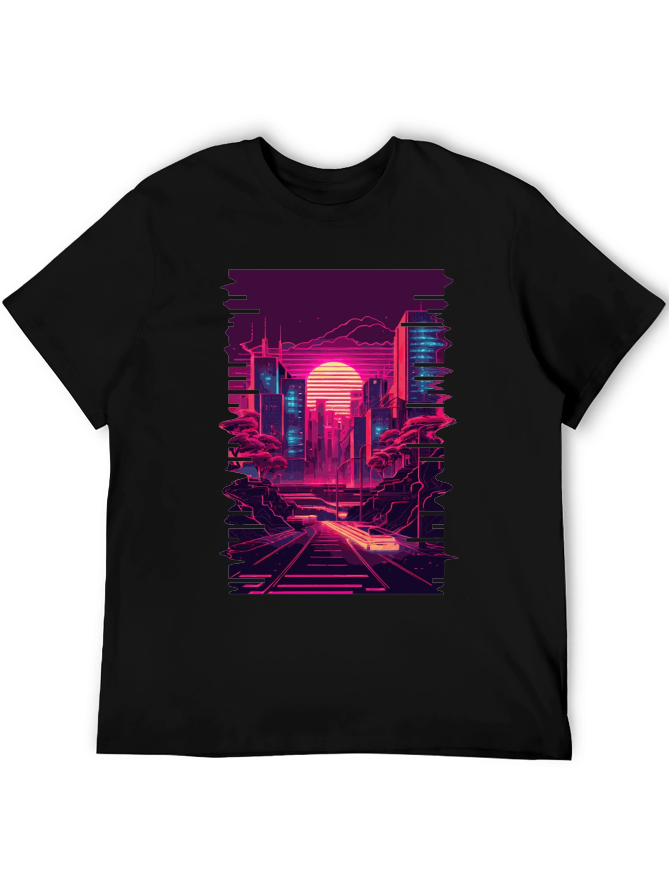 Retro Cityscape Graphic T-Shirt