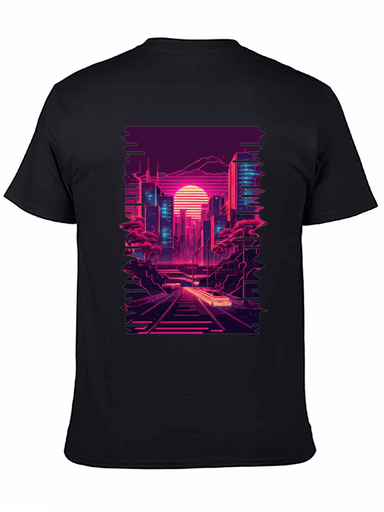 Retro Cityscape Graphic T-Shirt