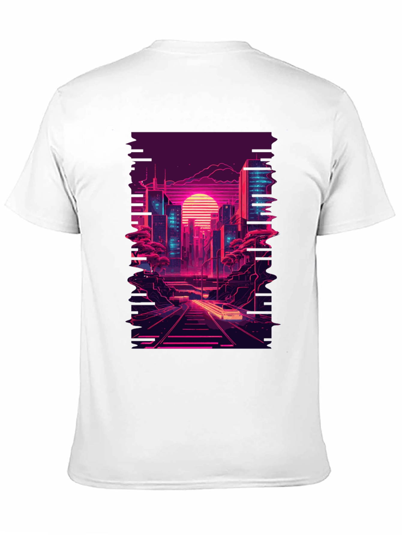 Retro Cityscape Graphic T-Shirt